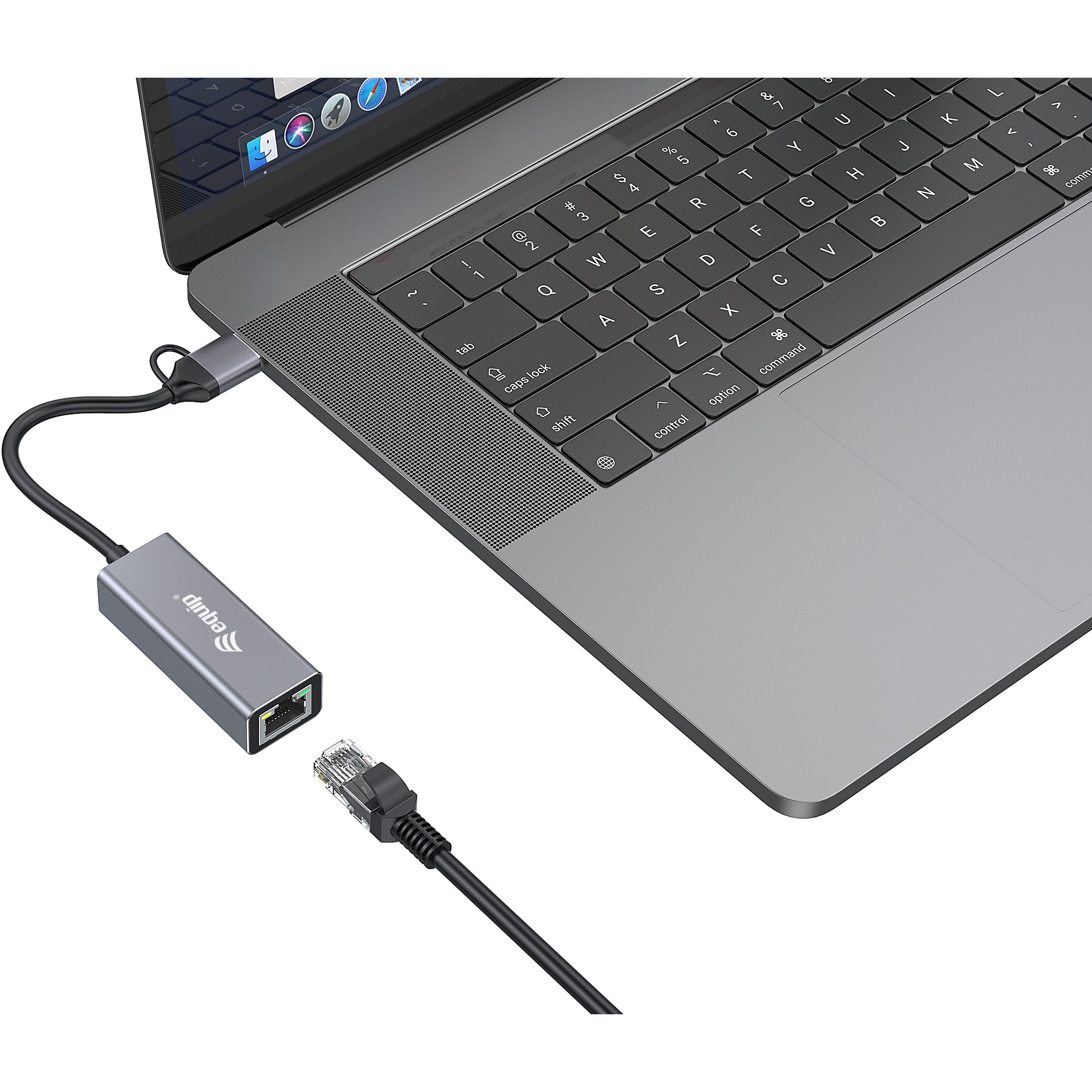 Equip USB-C auf 2,5 Gigabit Ethernet Netzwerk (USB-C+A) Adapter