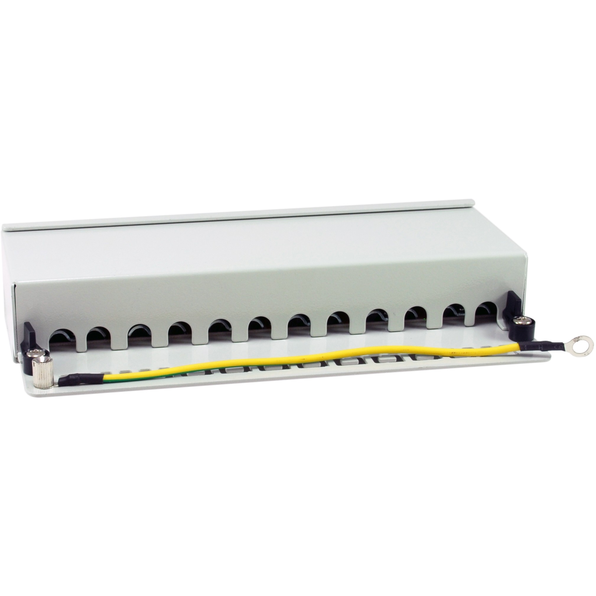 Equip Patchpanel 12xRJ45 Cat6a Desktop        500MHz RAL7035