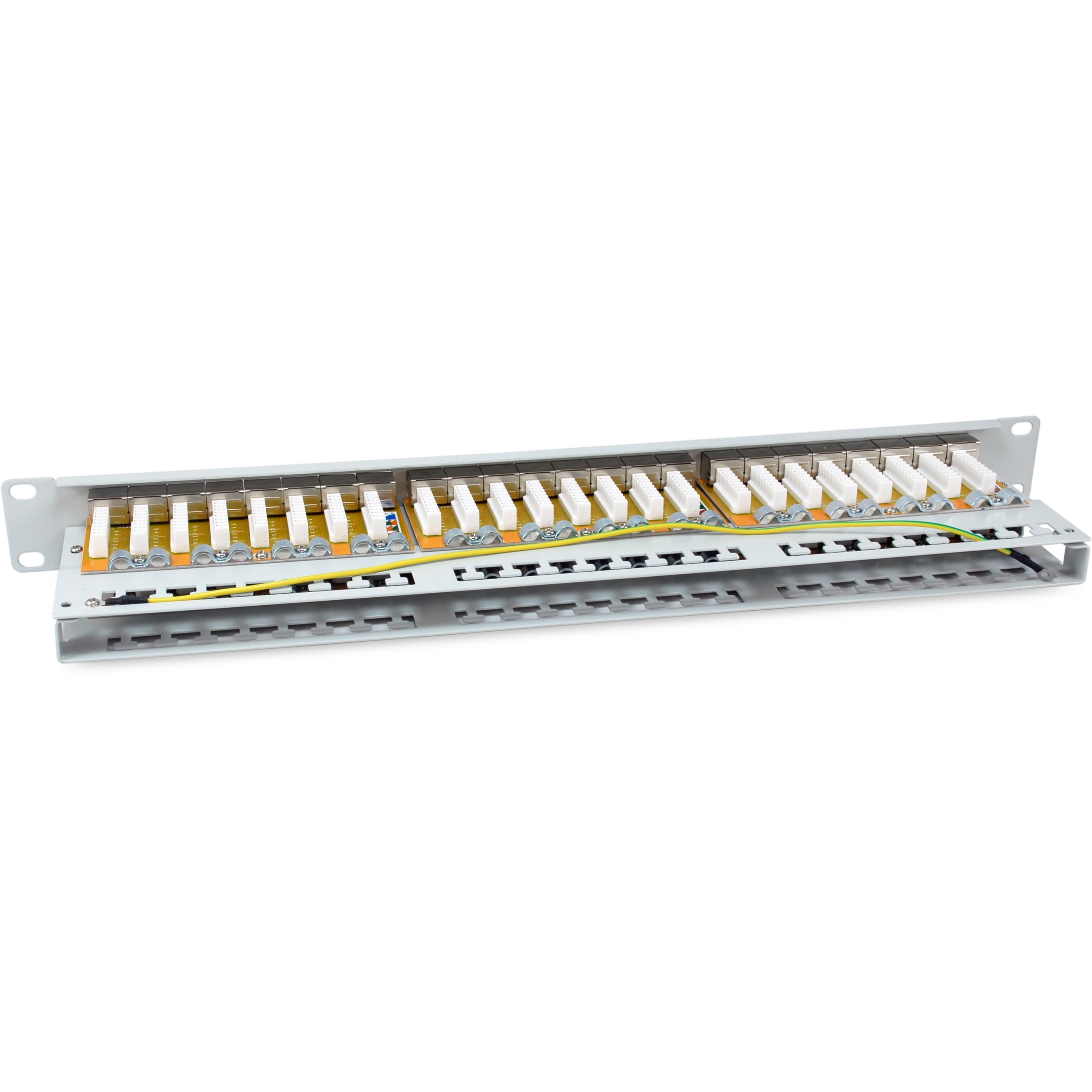 Equip 19 Patchpanel 48xRJ45 Cat6a FTP 1U     500MHz RAL7035