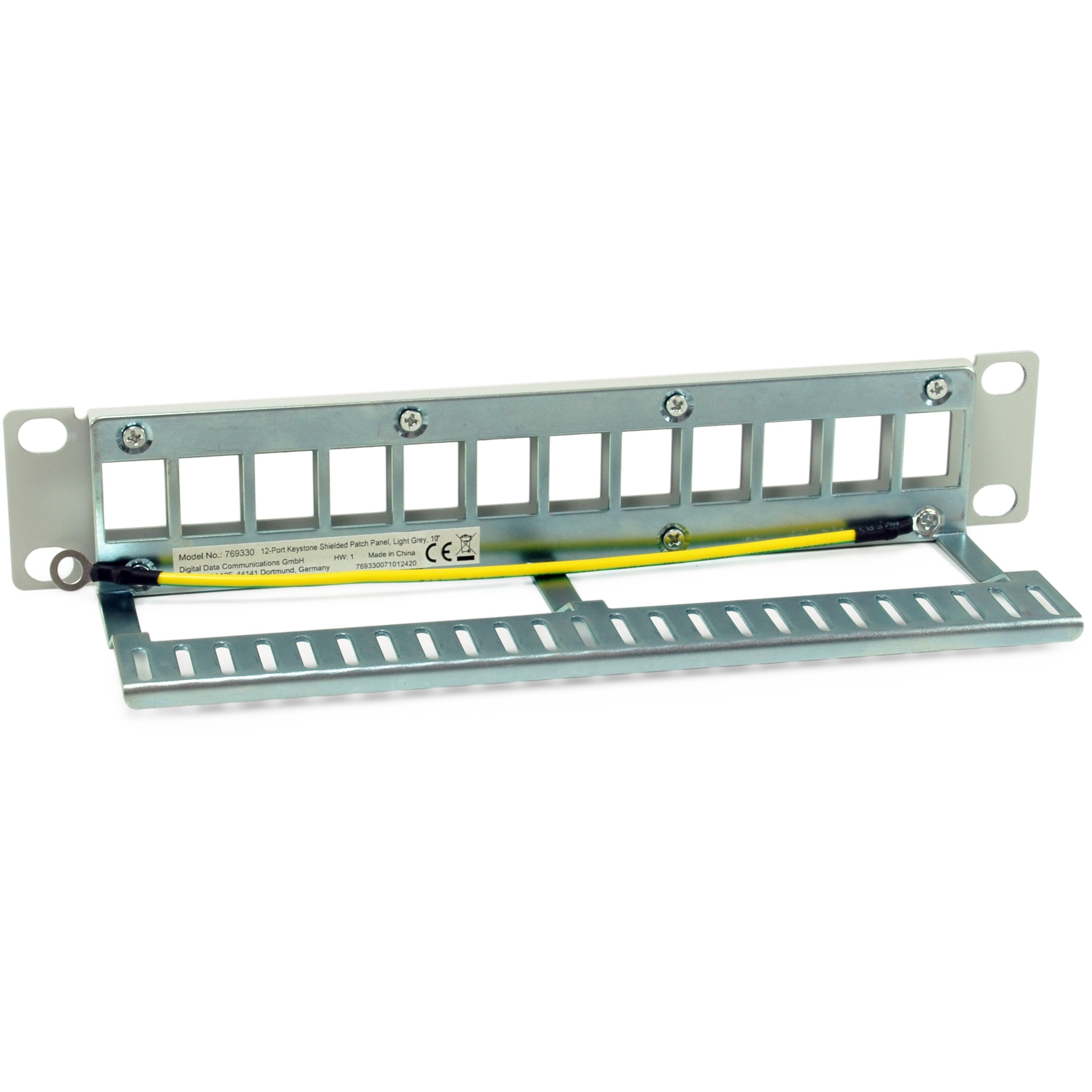 Equip 10 Patchpanel 12xKeystones  FTP 1U            RAL7035
