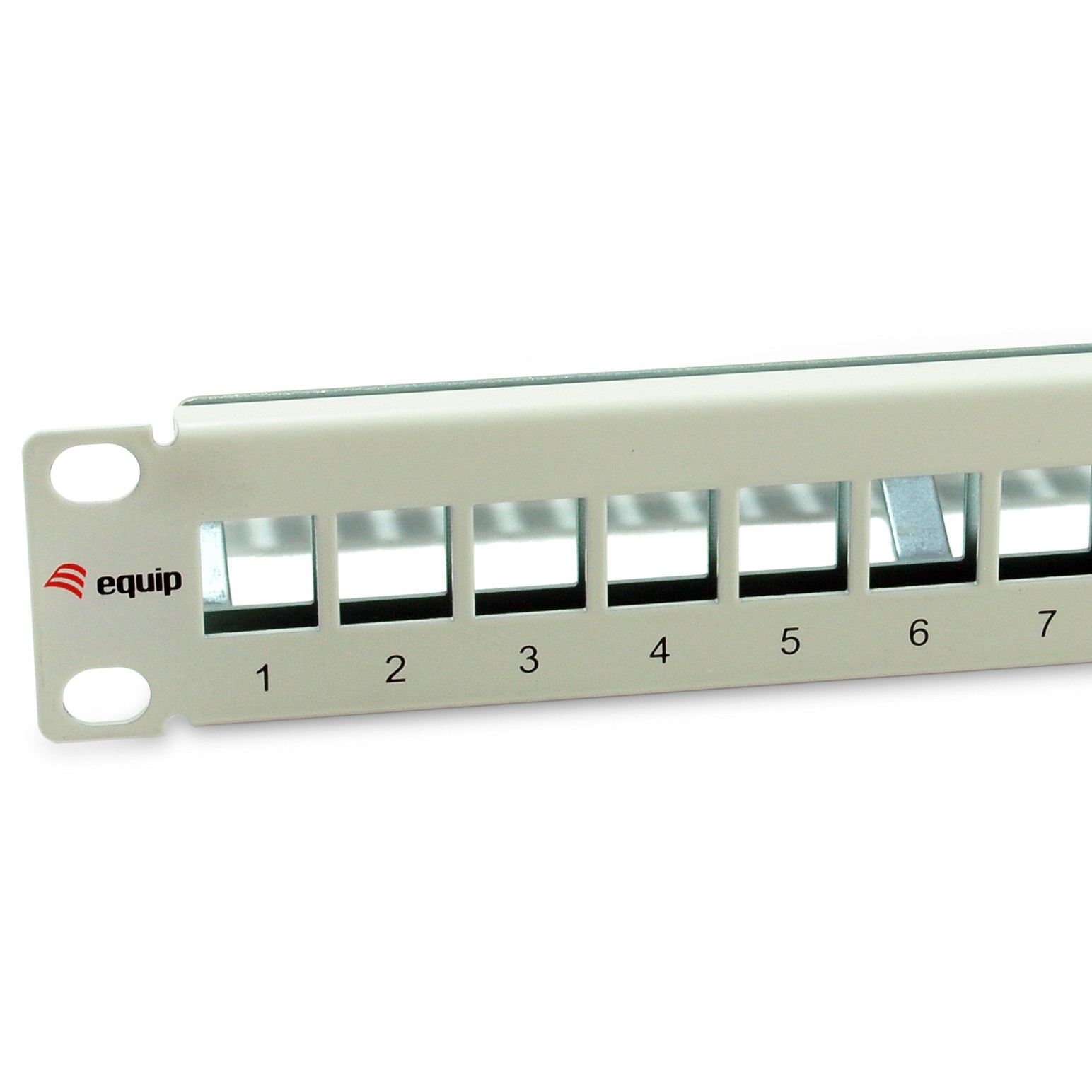 Equip 10 Patchpanel 12xKeystones  FTP 1U            RAL7035