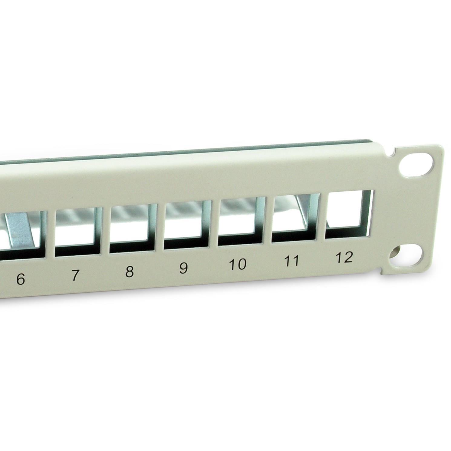Equip 10 Patchpanel 12xKeystones  FTP 1U            RAL7035