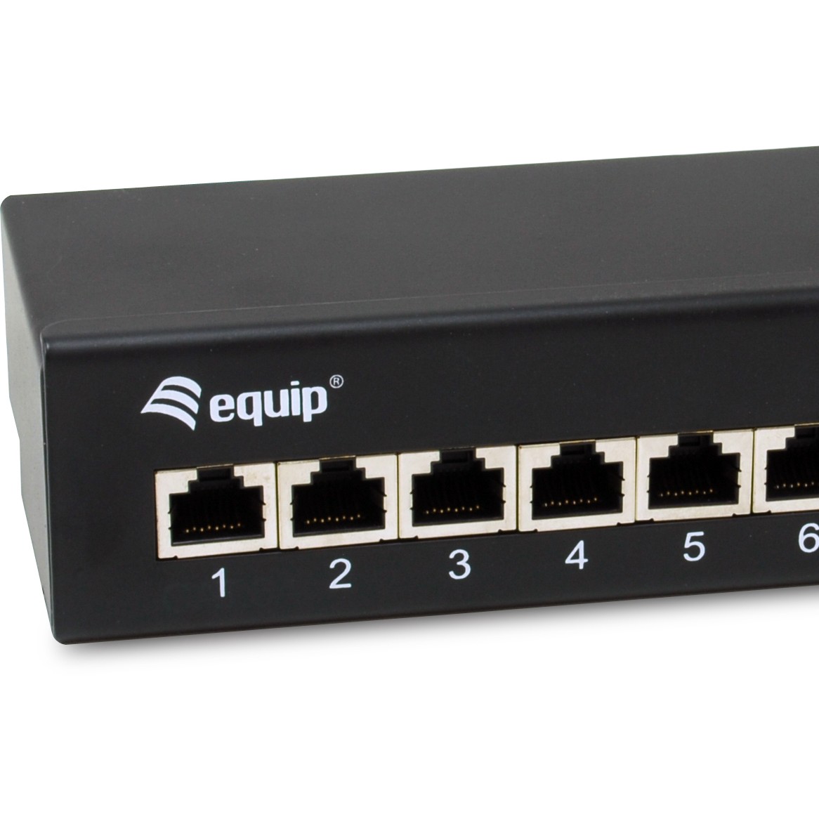 Equip Patchpanel  8xRJ45 Cat6a Desktop        500MHz RAL9005