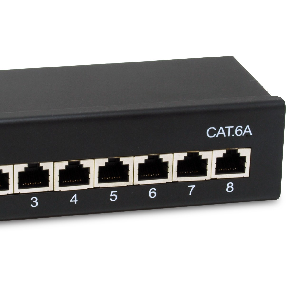 Equip Patchpanel  8xRJ45 Cat6a Desktop        500MHz RAL9005