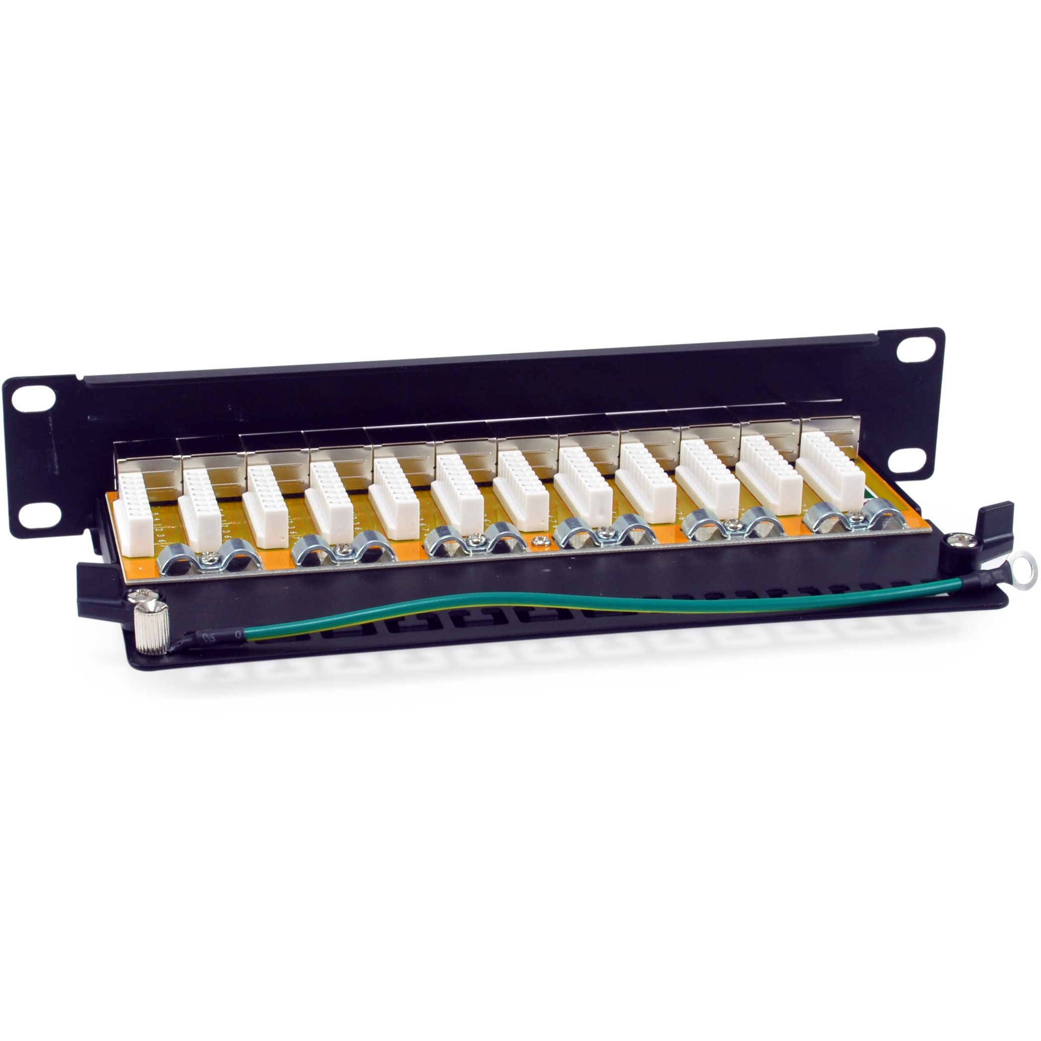 Equip 10 Patchpanel 12xRJ45 Cat6a FTP 1U     500MHz RAL9005