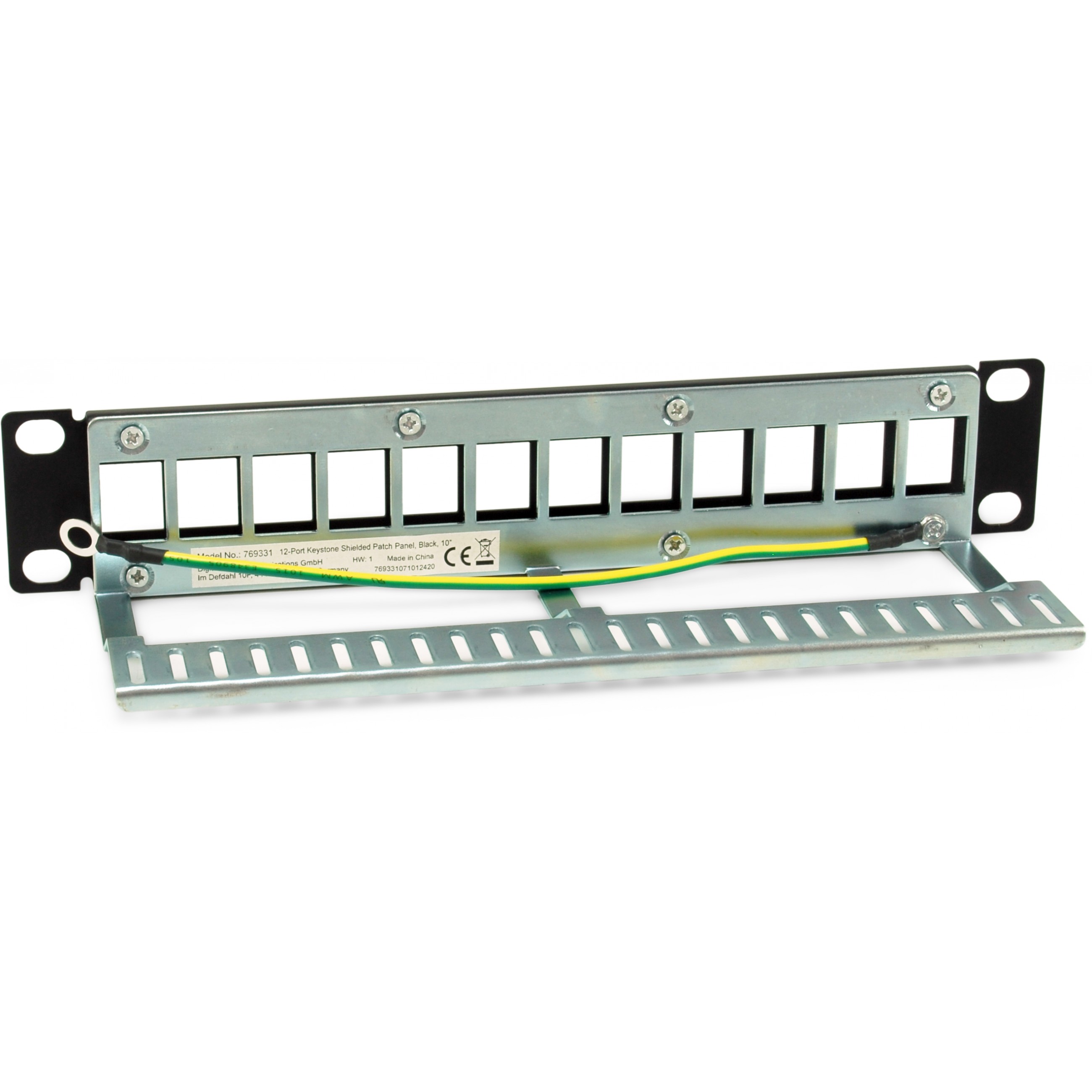 Equip 10 Patchpanel 12xKeystones  FTP 1U            RAL9005