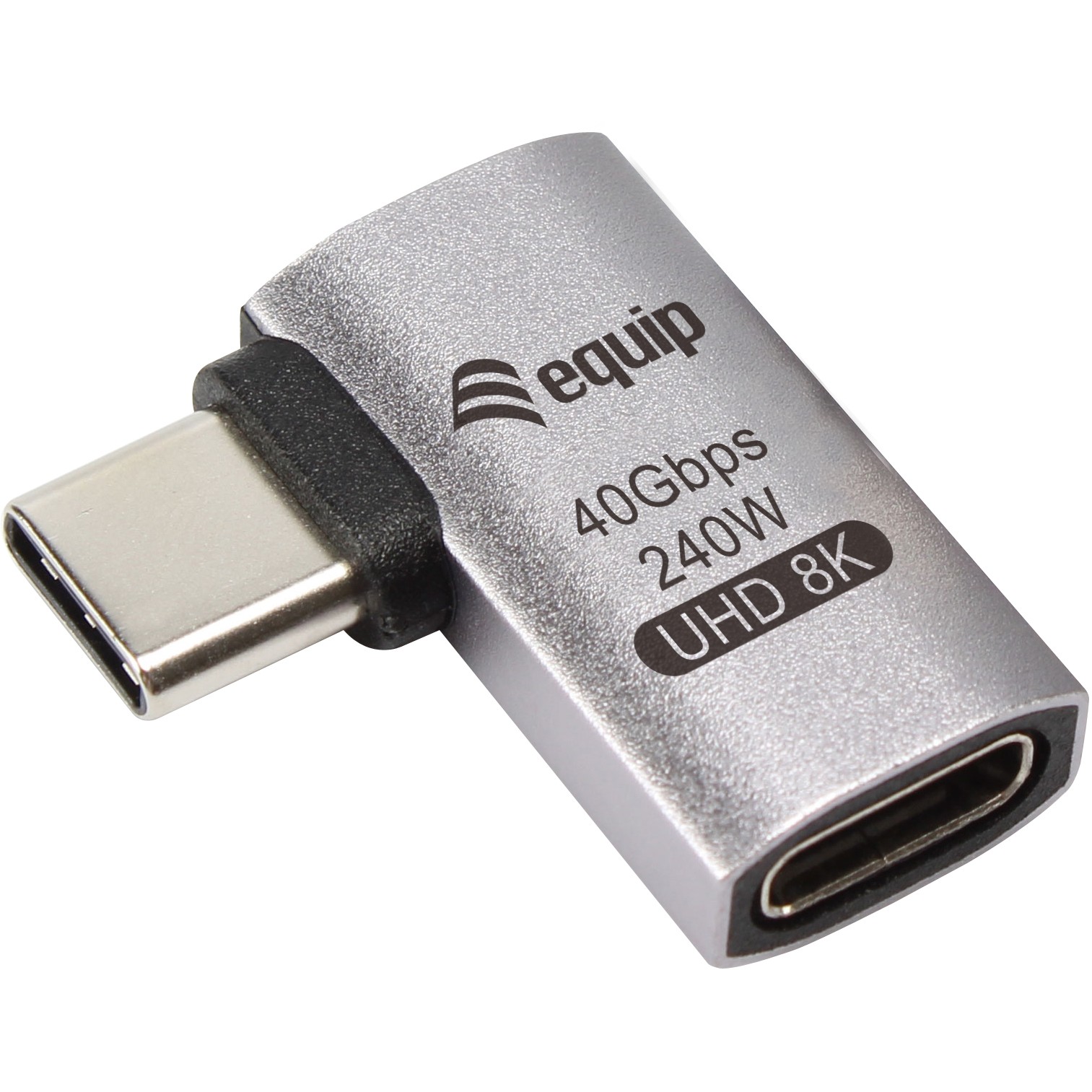 Equip Adapter USB-C->USB-C 180°          40Gbps PD 240W 3Stk