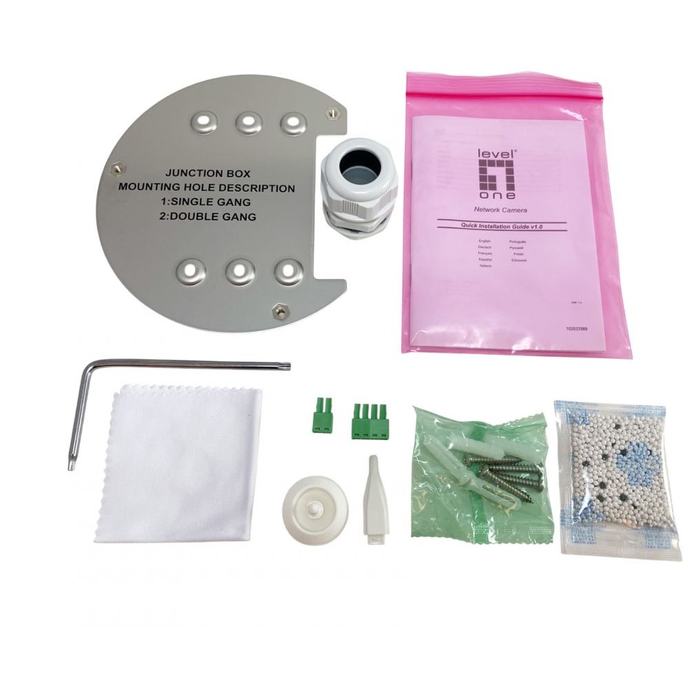 LevelOne IPCam 4xZ       Dome Out 6MP/H.265/IR/ 10W/PoE/IP66