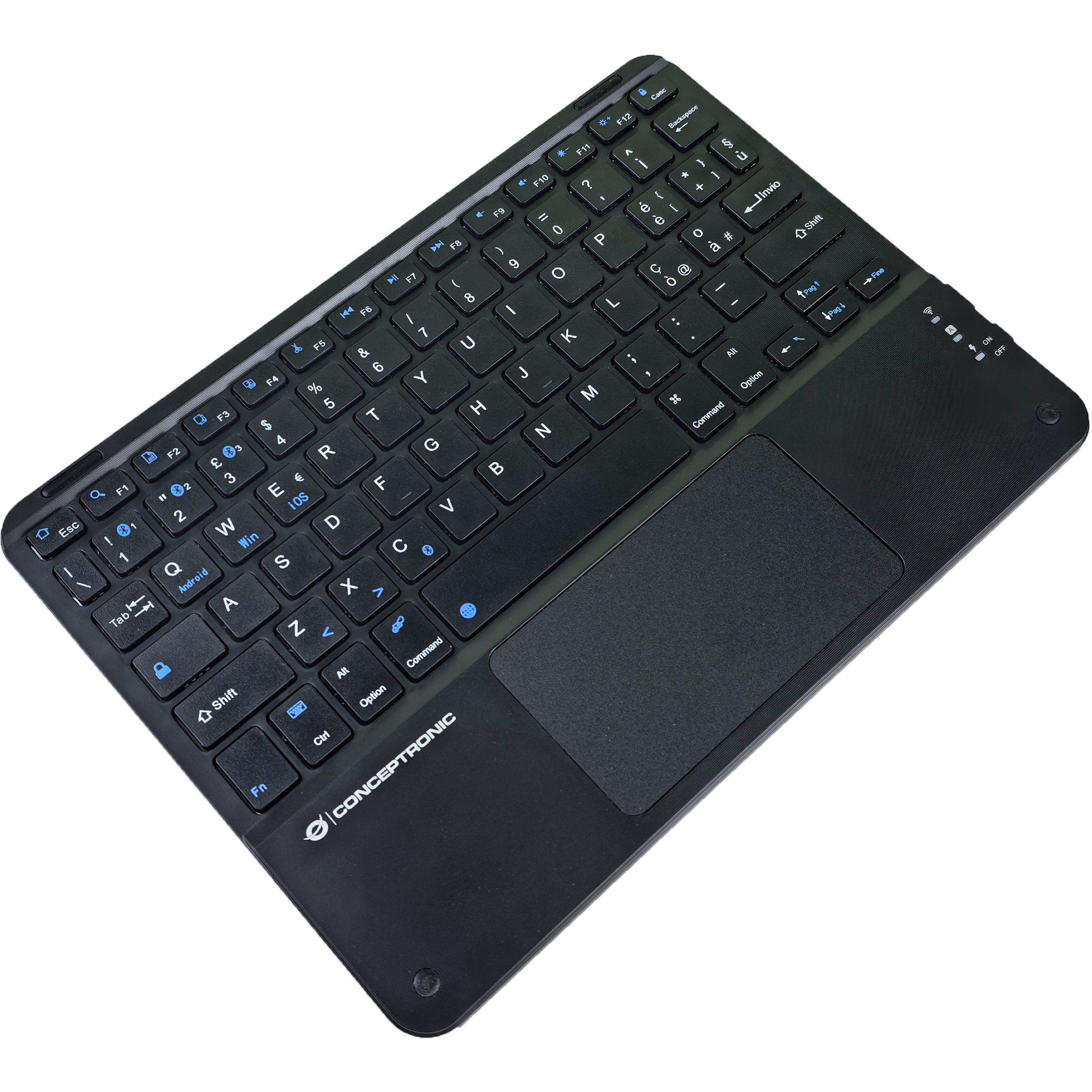 CONCEPTRONIC 10 Wireless Tastatur BT5.4   Layout IT schwarz