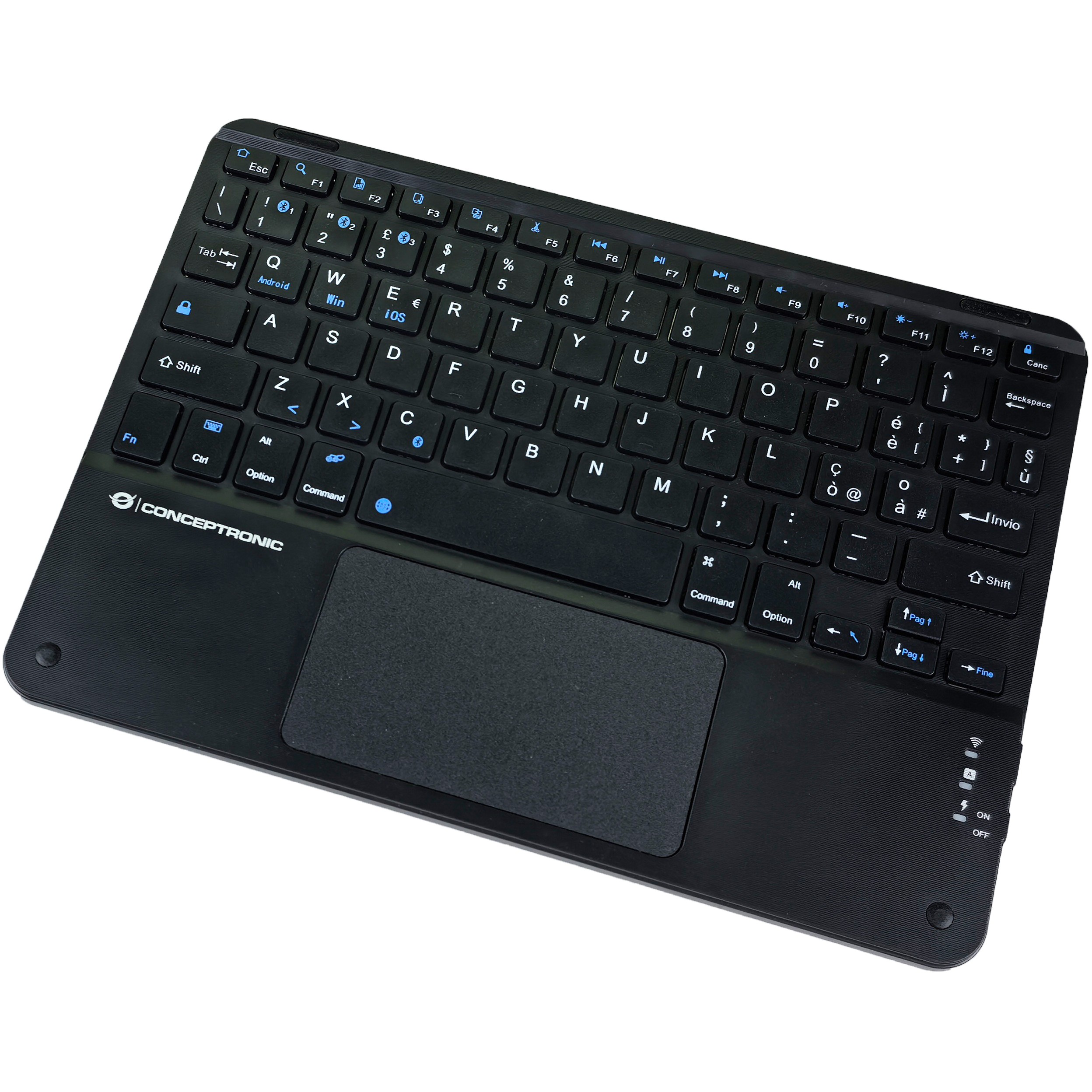 CONCEPTRONIC 10 Wireless Tastatur BT5.4   Layout IT schwarz