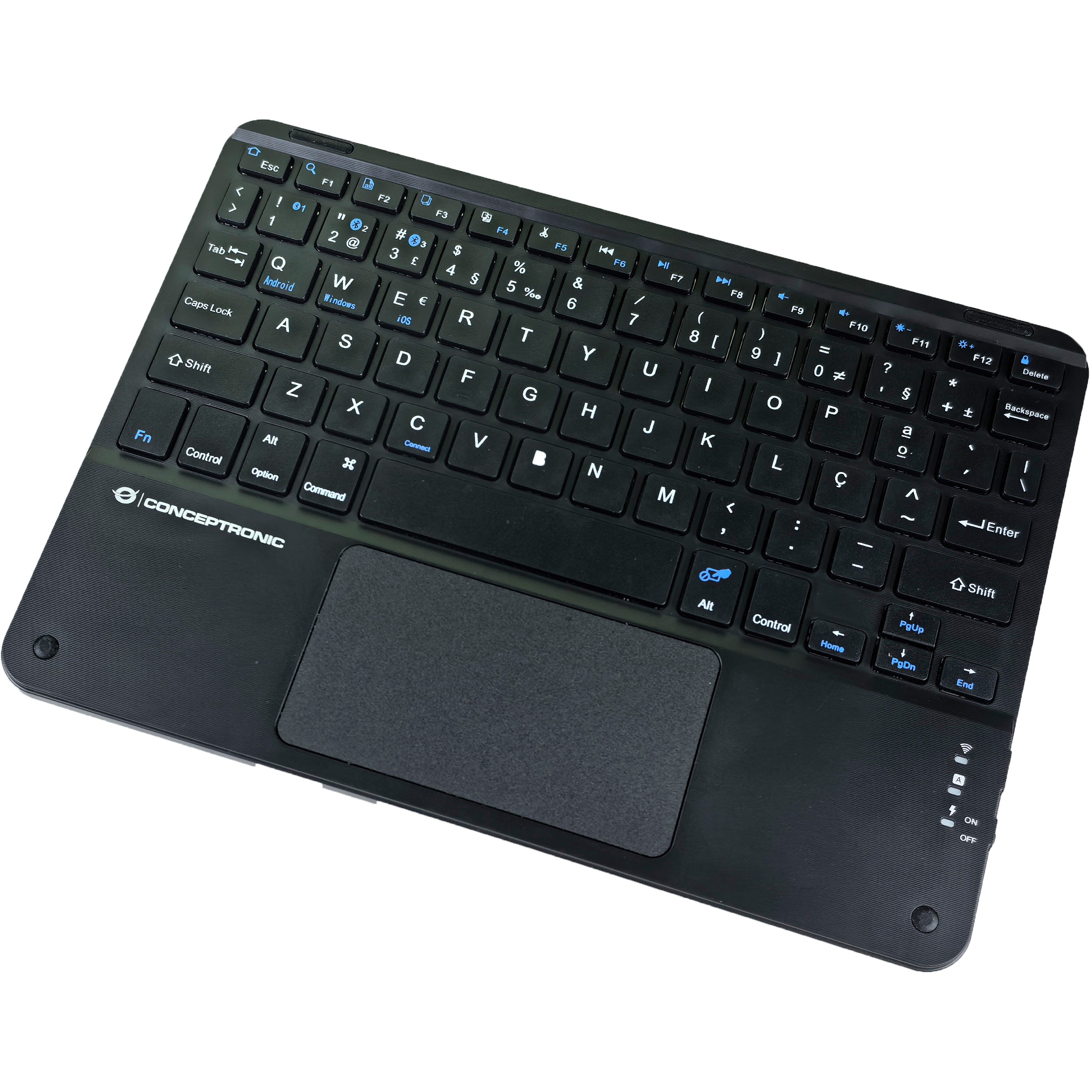 CONCEPTRONIC 10 Wireless Tastatur BT5.4   Layout PT schwarz