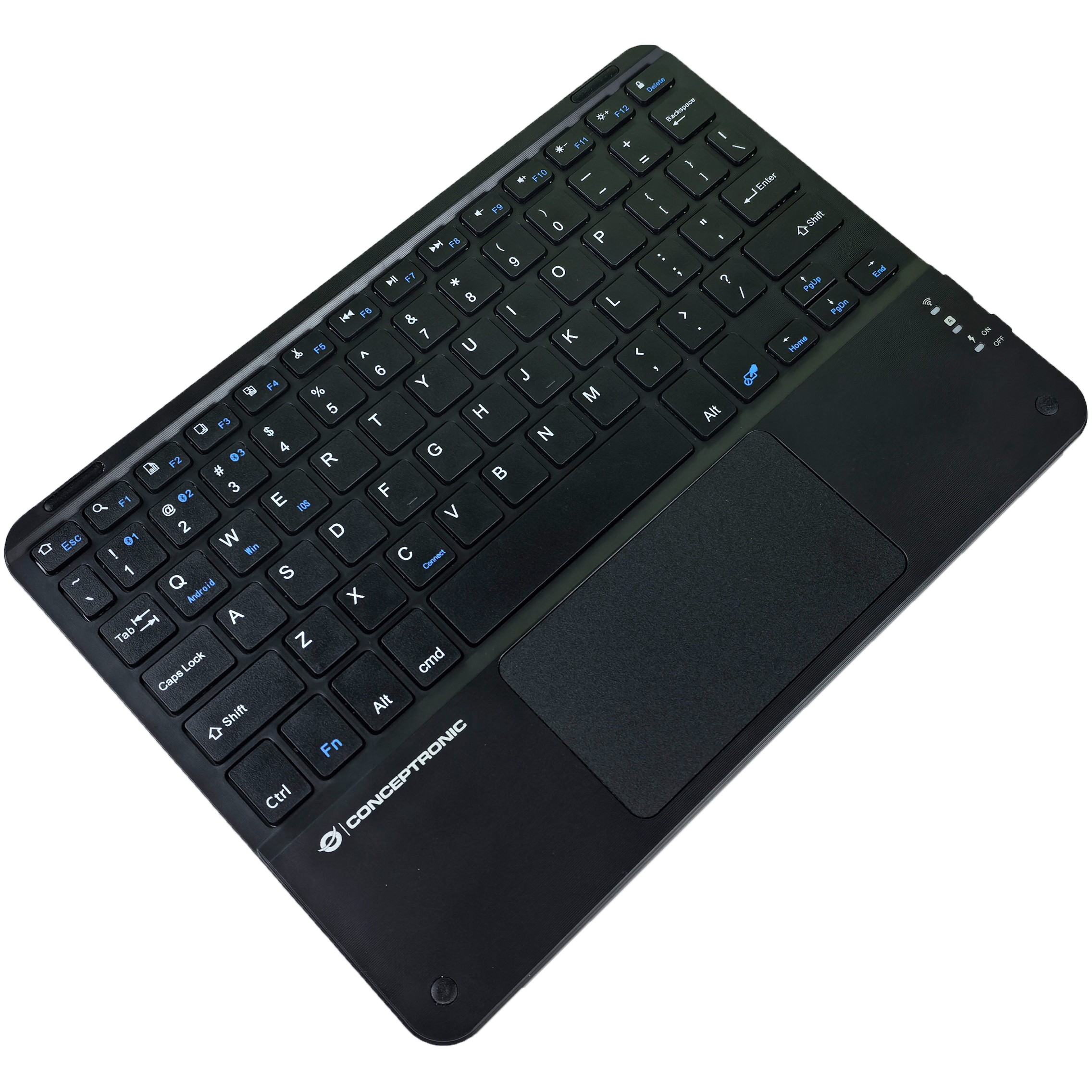CONCEPTRONIC 10 Wireless Tastatur BT5.4   Layout US schwarz