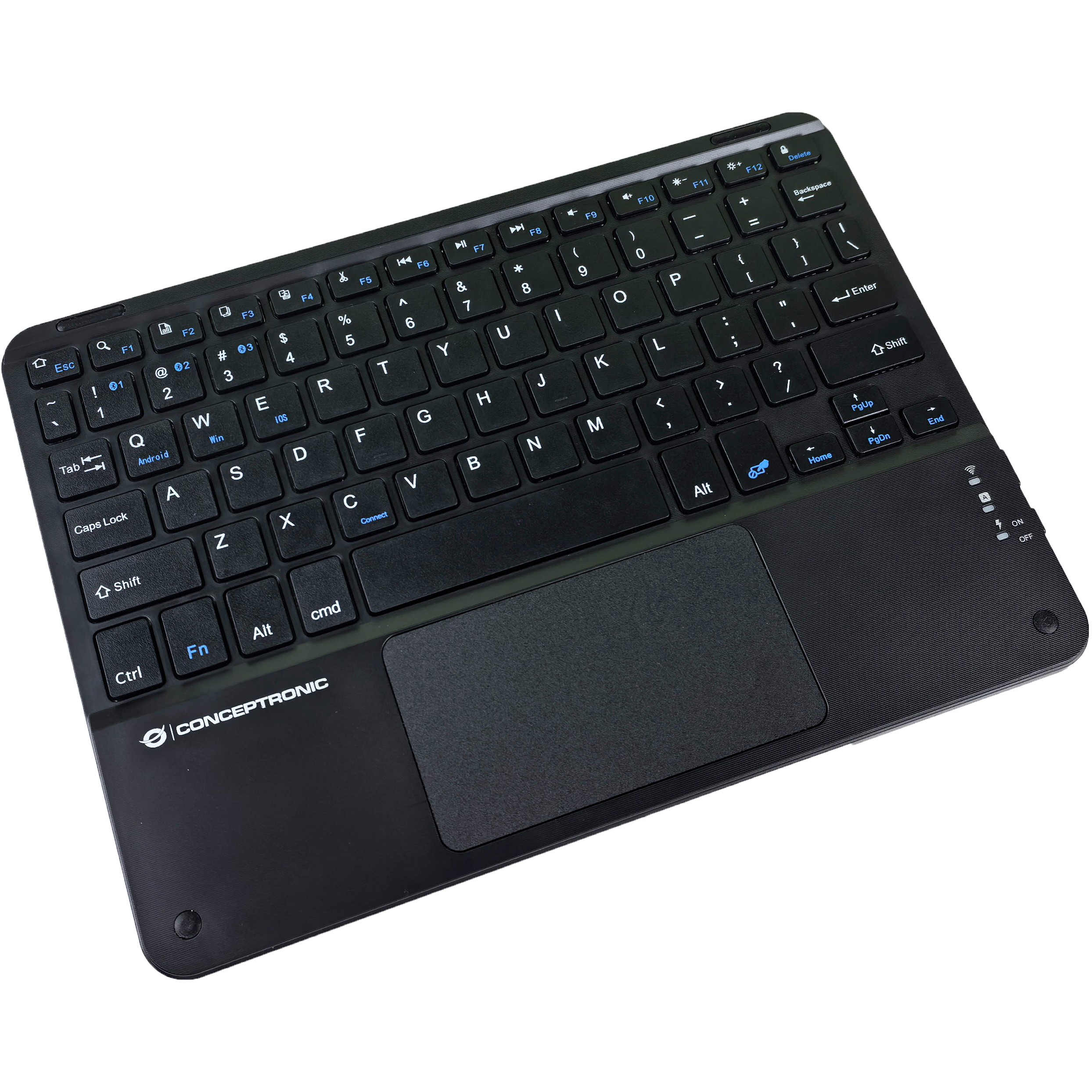 CONCEPTRONIC 10 Wireless Tastatur BT5.4   Layout US schwarz