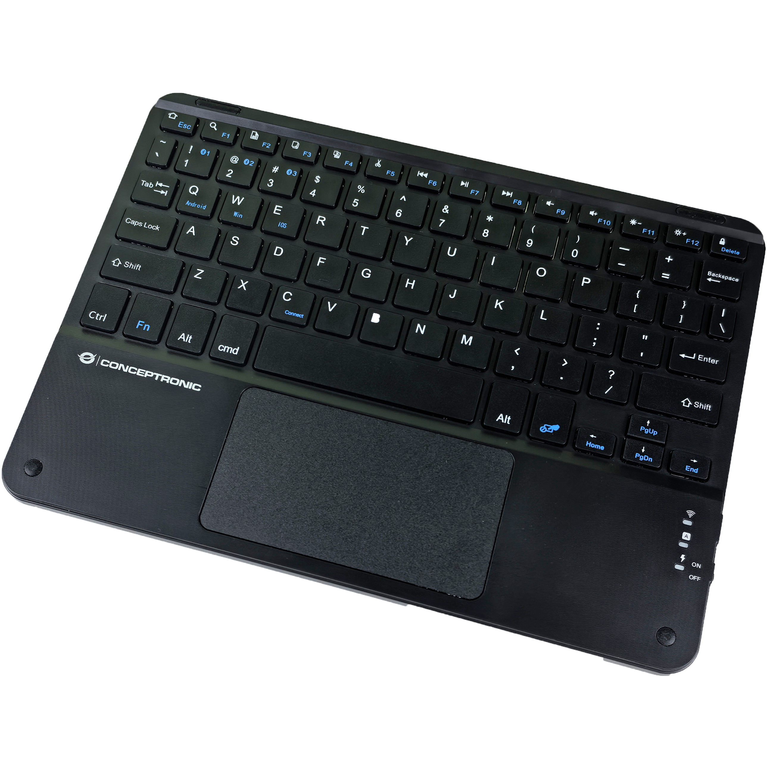CONCEPTRONIC 10 Wireless Tastatur BT5.4   Layout US schwarz