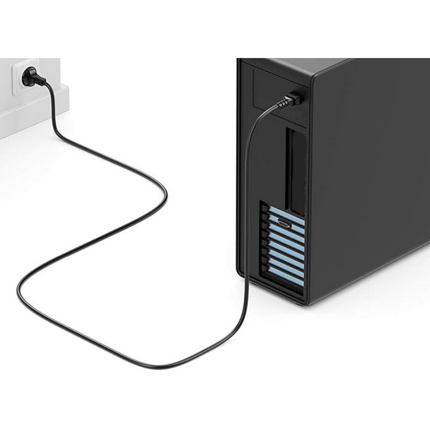 Equip Stromkabel CEE 7/7    ->C13 St/Bu   schwarz  1.80m PVC