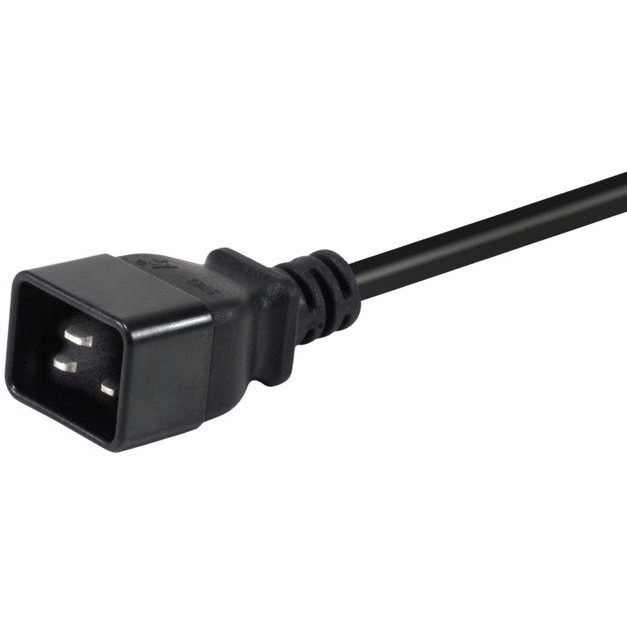Equip Stromkabel C20        ->C19 St/Bu   schwarz      3.00m