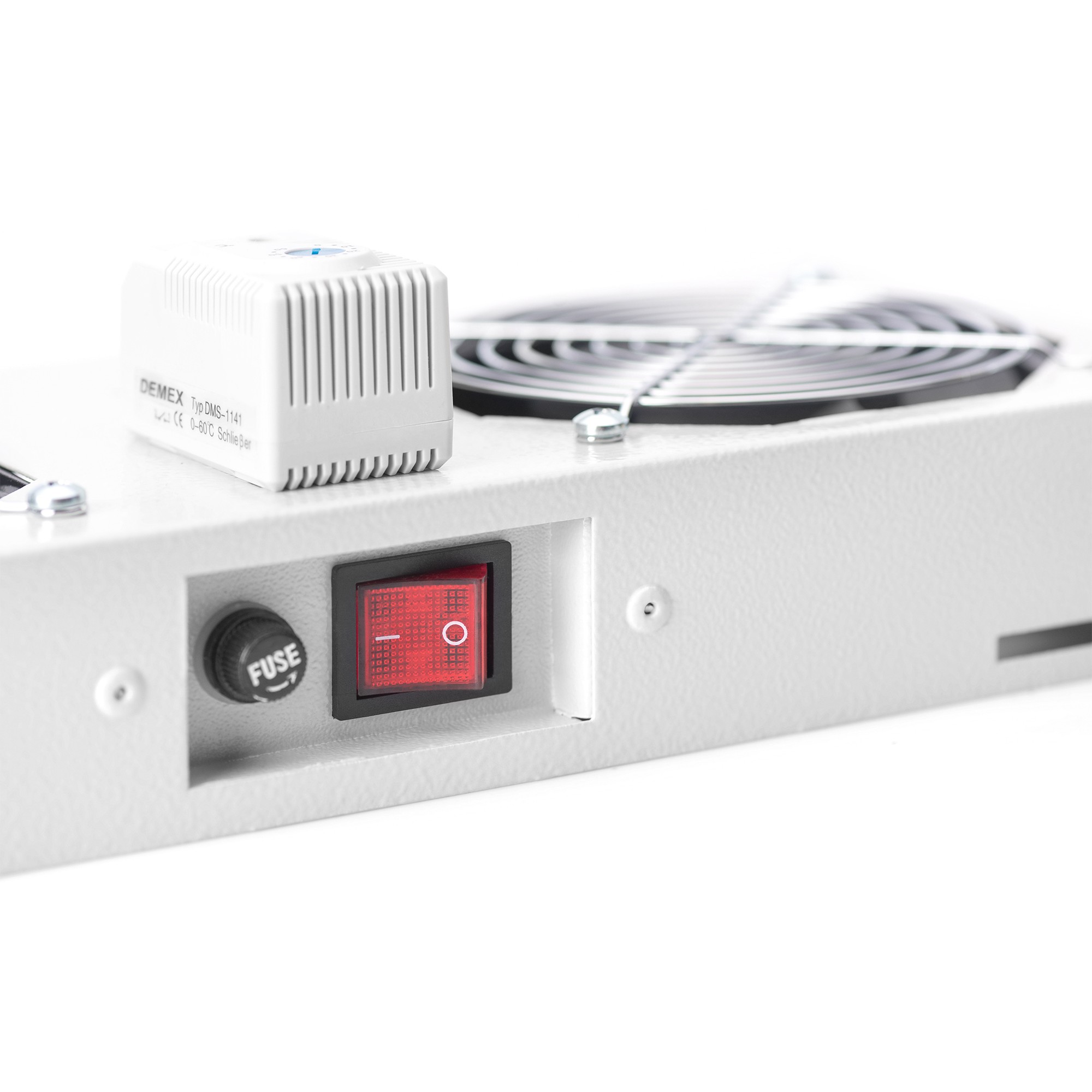 DIGITUS Dachlüftereinheit     Wandgehäuse    2 Lüfter grau