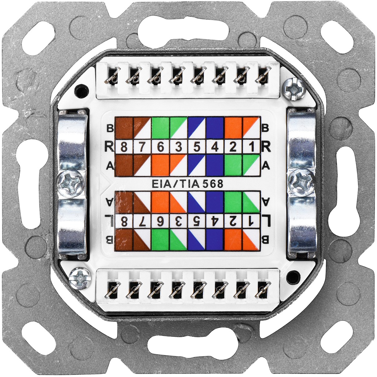 DIGITUS Aufputzdose Cat6  2xRJ45 geschirmt Signalweiß