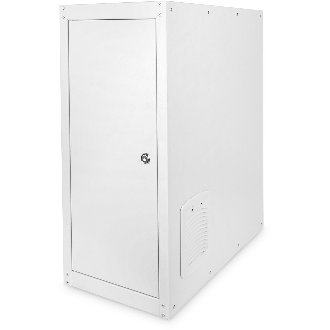 DIGITUS PC Schutzgehäuse 670x300x600 Akt.Lüf.IP54,abschl.gra