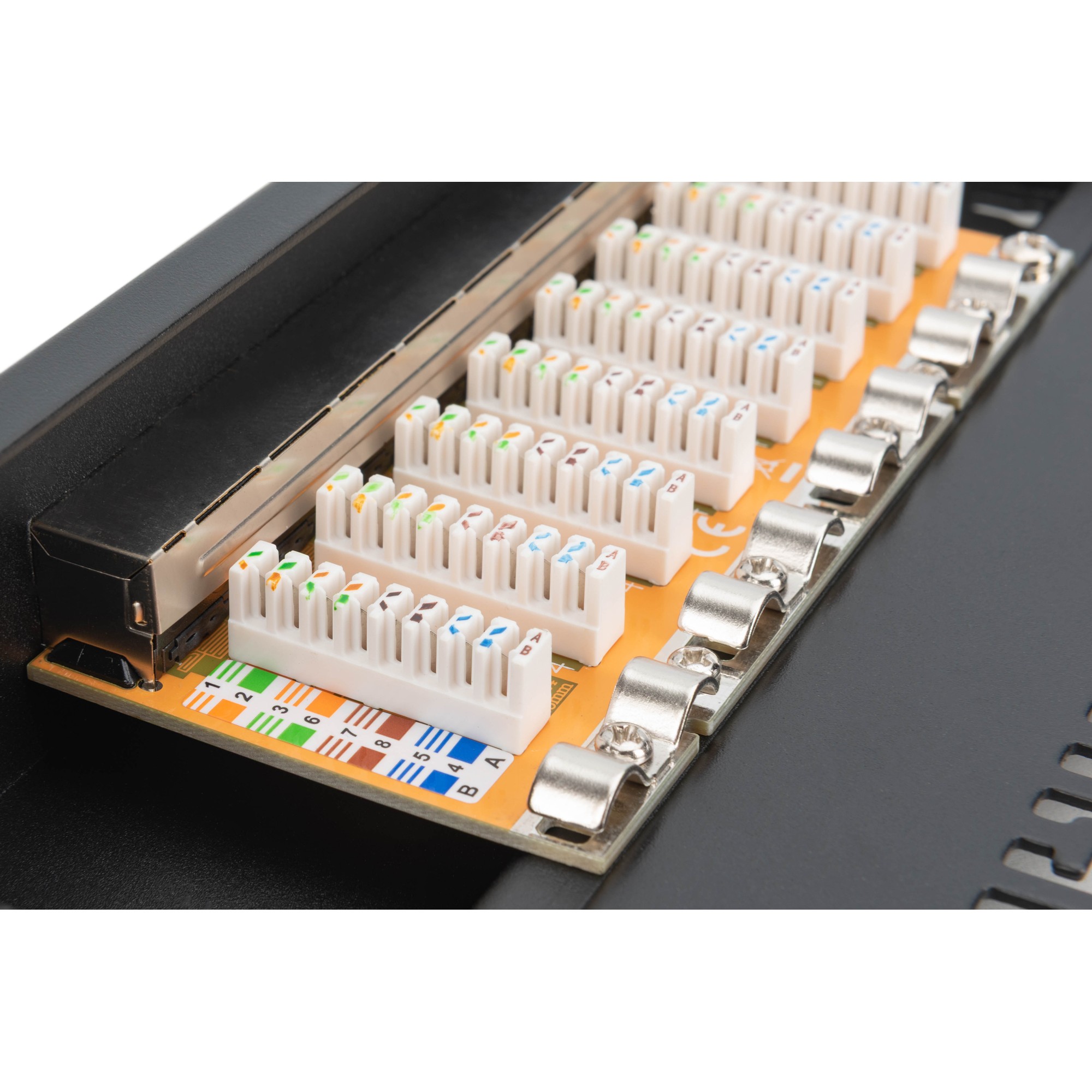 DIGITUS Patchpanel 1HE  8-Port Cat6  ClassE geschirmt schw.