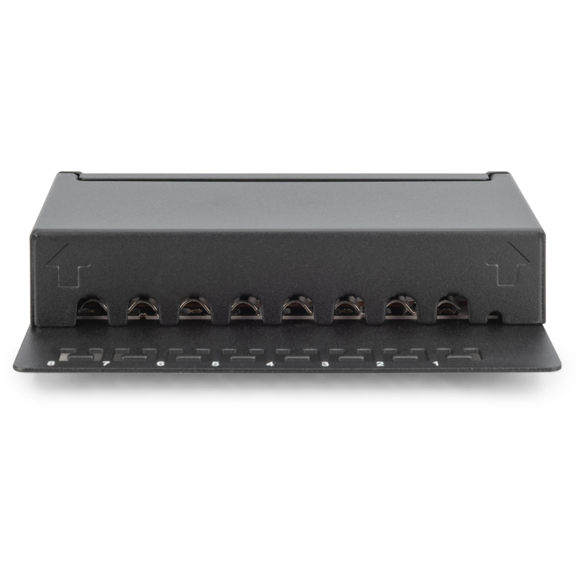 DIGITUS Patchpanel 1HE 8-Port  Cat6  geschirmt schwarz