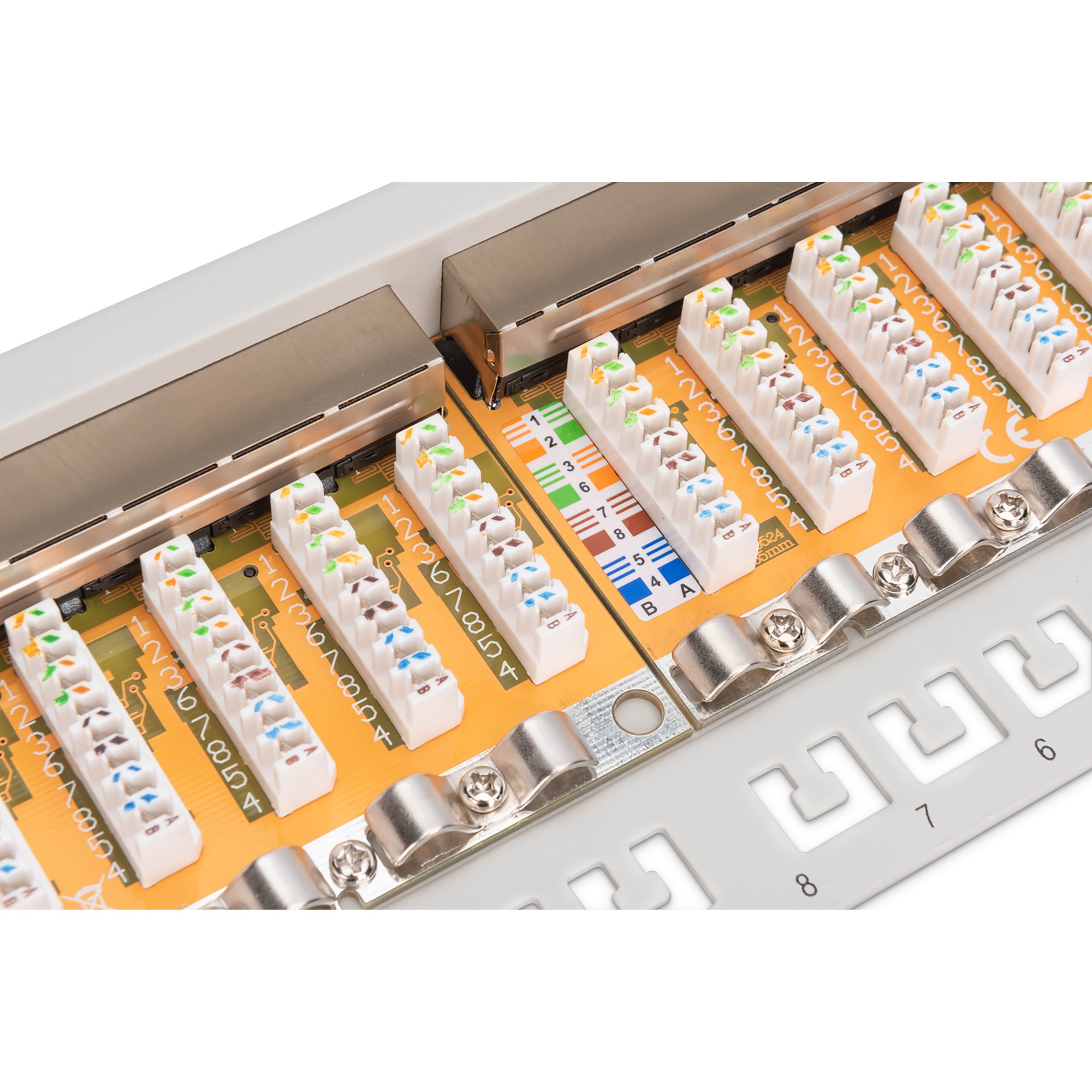 DIGITUS Patchpanel   1HE 24-Port Cat6     geschirmt grau