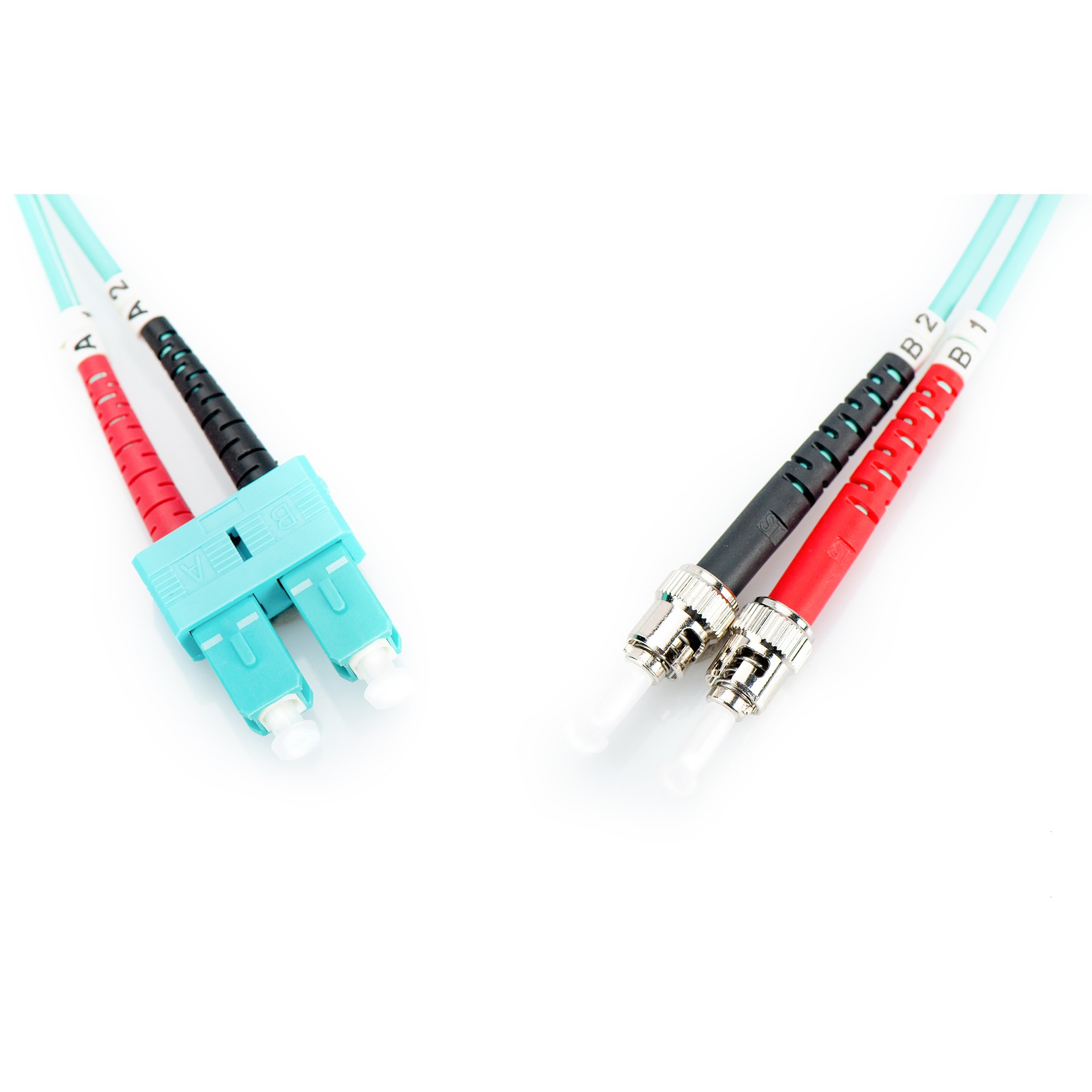 DIGITUS LWL Patchkabel ST -> SC 2.00m Multimode Duplex OM3