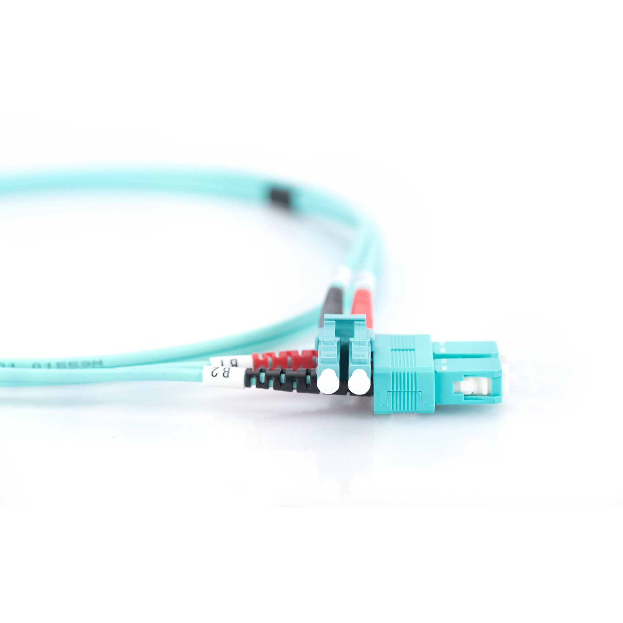 DIGITUS LWL Patchkabel LC -> SC 2.00m  Multimode Duplex OM3