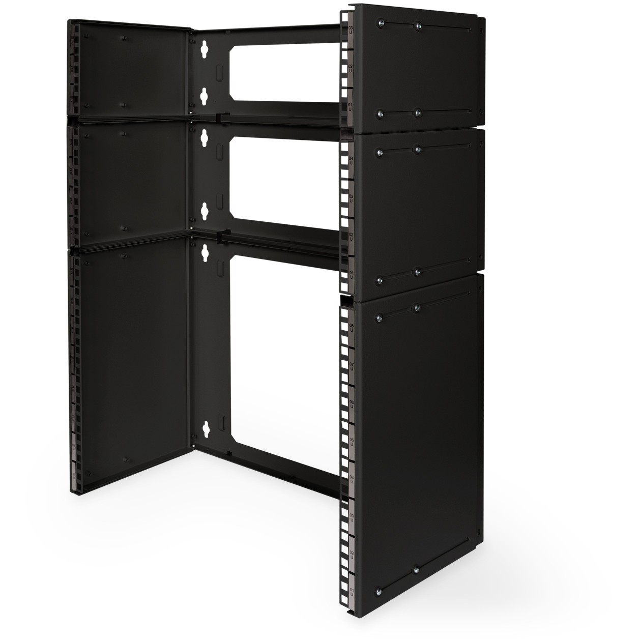 DIGITUS Wandhalterung Patch-Halter 19 4HE schwarz