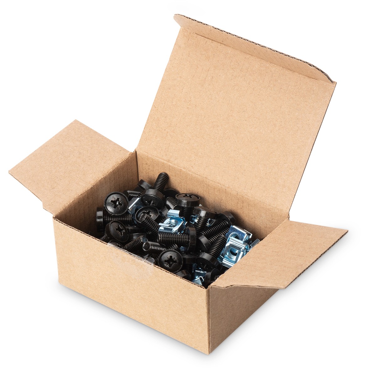DIGITUS Montage Set 10/19 Komponenten M6 50 Stück schwarz
