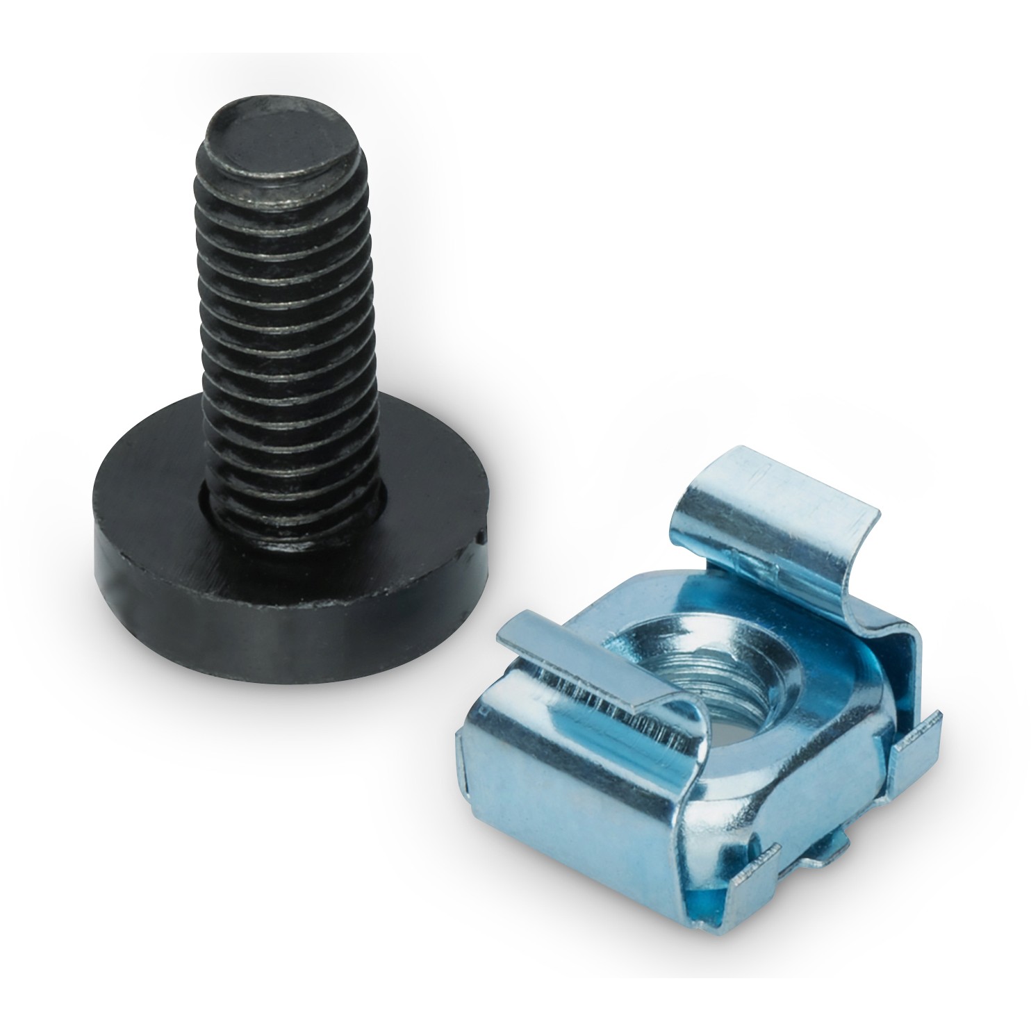 DIGITUS Montage Set 10/19 Komponenten M6 50 Stück schwarz