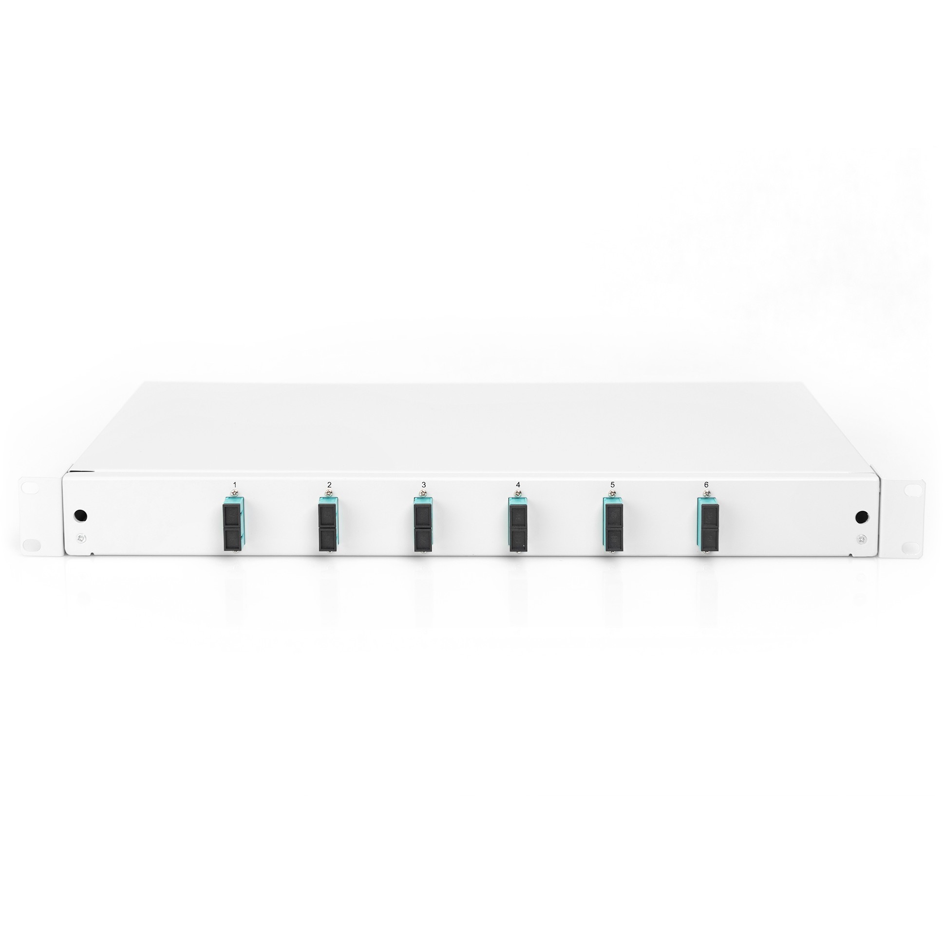 DIGITUS LWL Spleißbox 1HE bestückt  6x SC DX OM3 grau