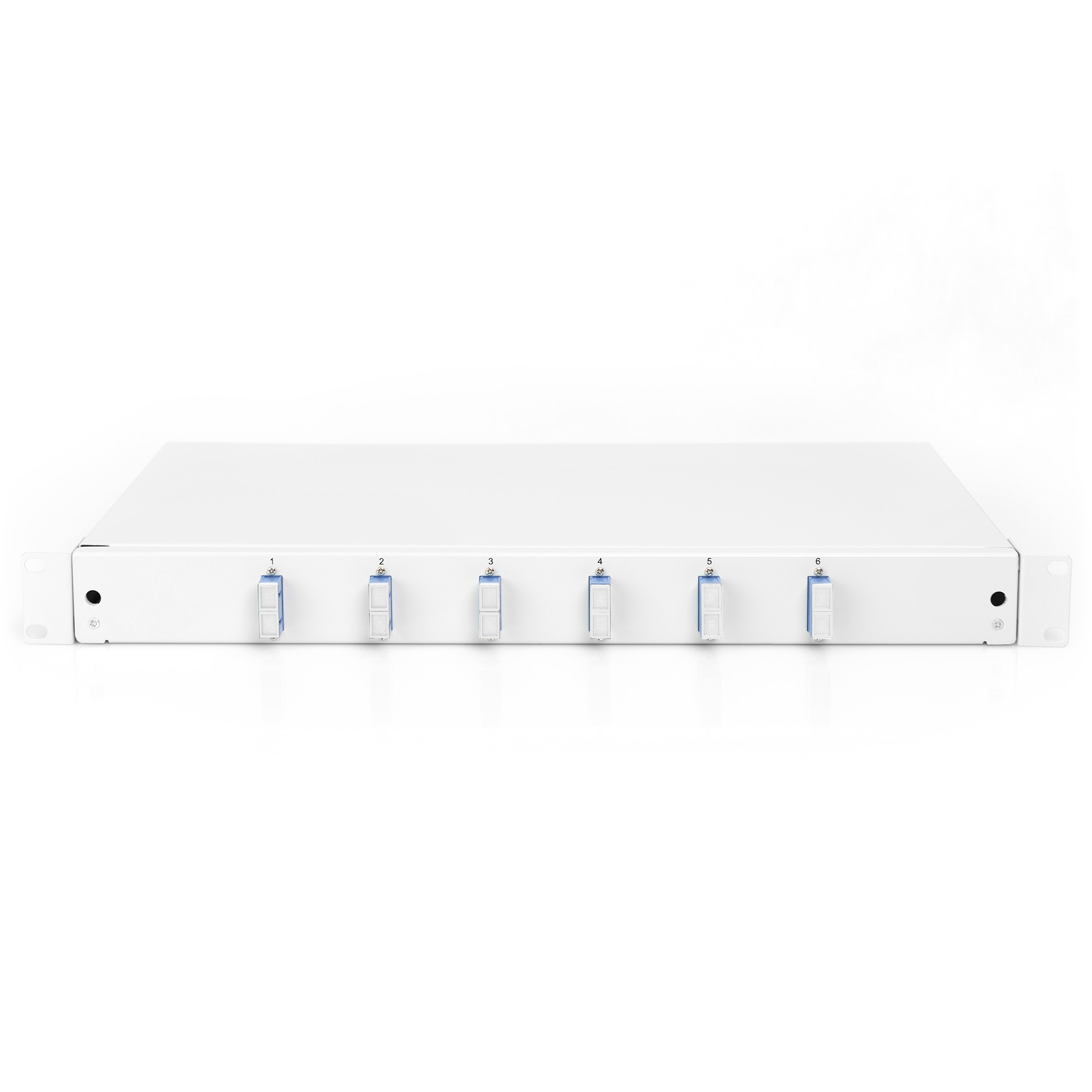 DIGITUS LWL Spleißbox 1HE bestückt  6x SC DX OS2 grau