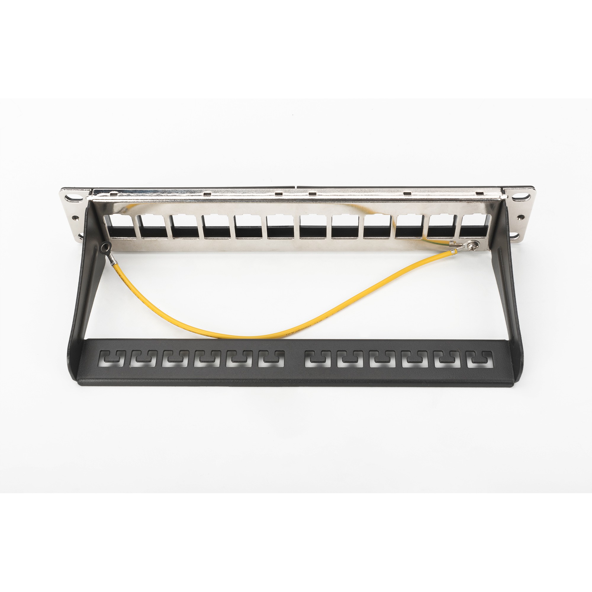 DIGITUS Patchpanel 1HE 12-Port   Modular              schw.