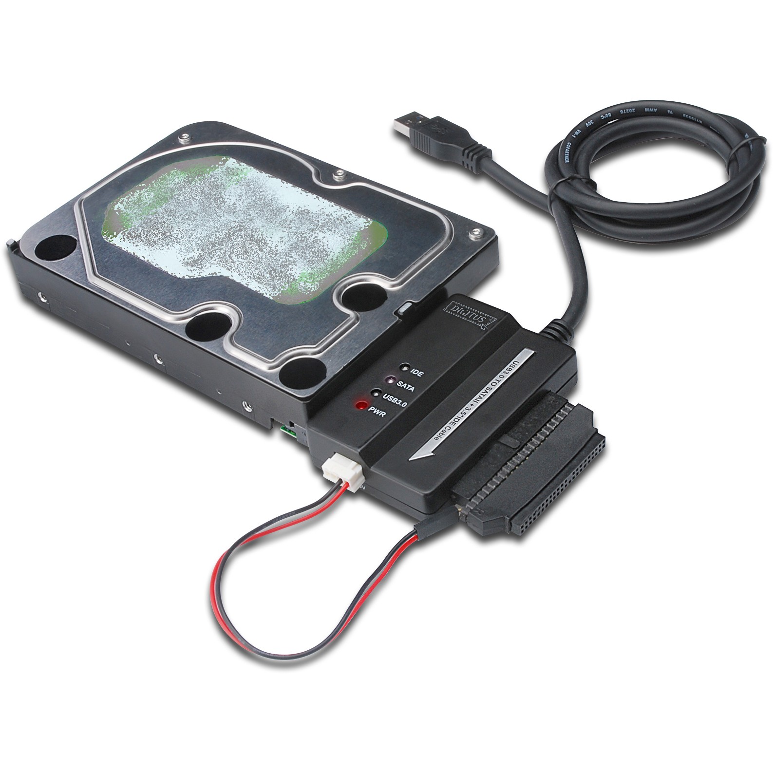DIGITUS HDD-Adapterkabel USB3.0   -> SATAII + 3.5 IDE
