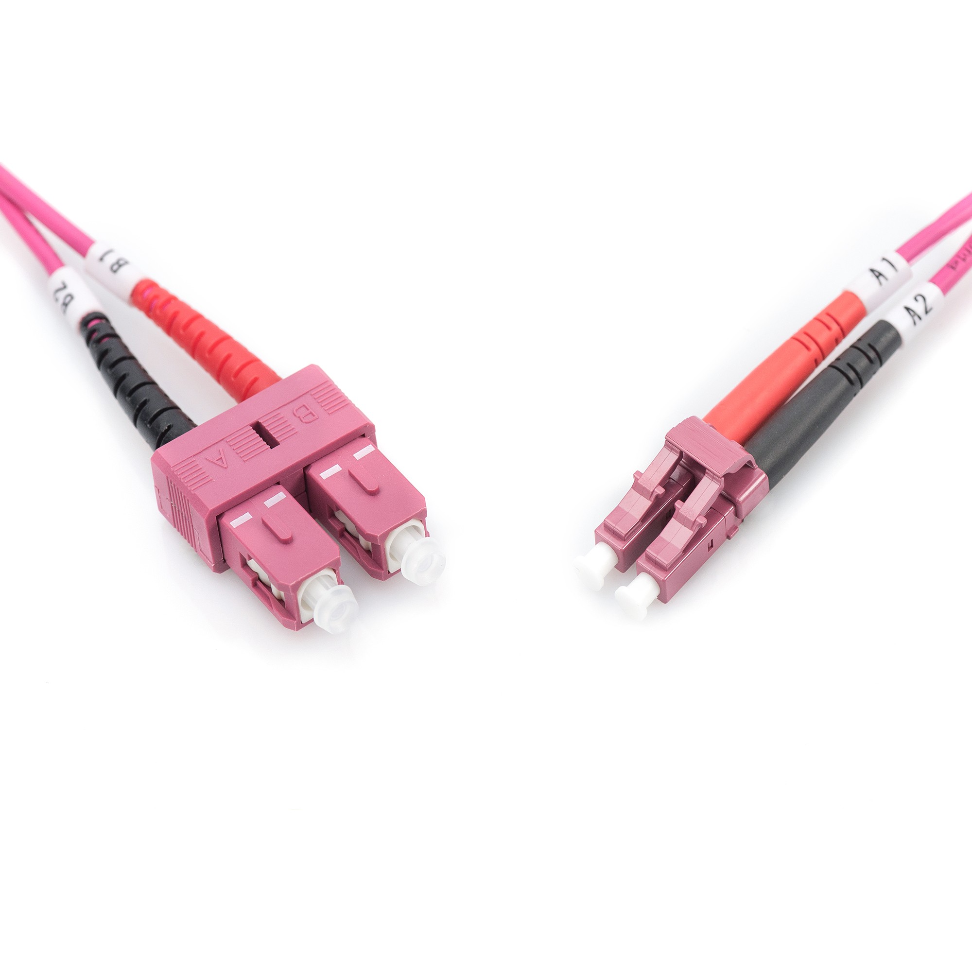 DIGITUS LWL Patchkabel LC -> SC 2.00m  Multimode Duplex OM4