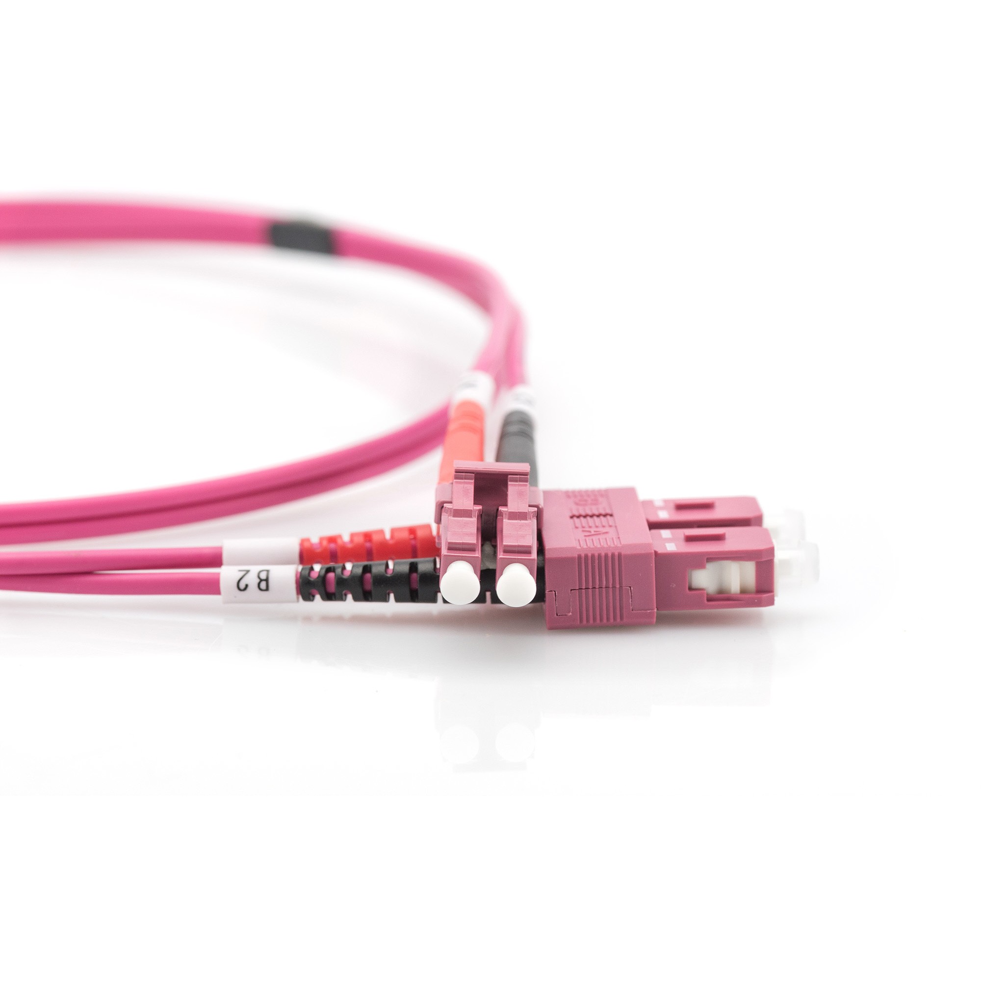 DIGITUS LWL Patchkabel LC -> SC 2.00m  Multimode Duplex OM4