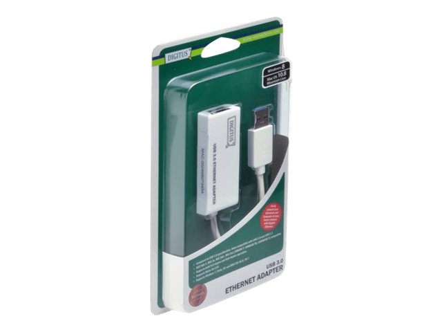 DIGITUS Adapter USB3.0   -> RJ45     Gigabit Ethernet weiß