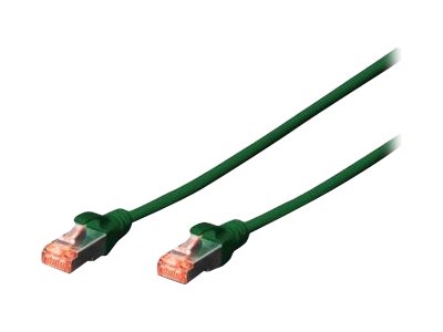 DIGITUS Patchkabel Cat6  S/FTP 2xRJ45  5.0m grün Hebelschutz Polybeutel