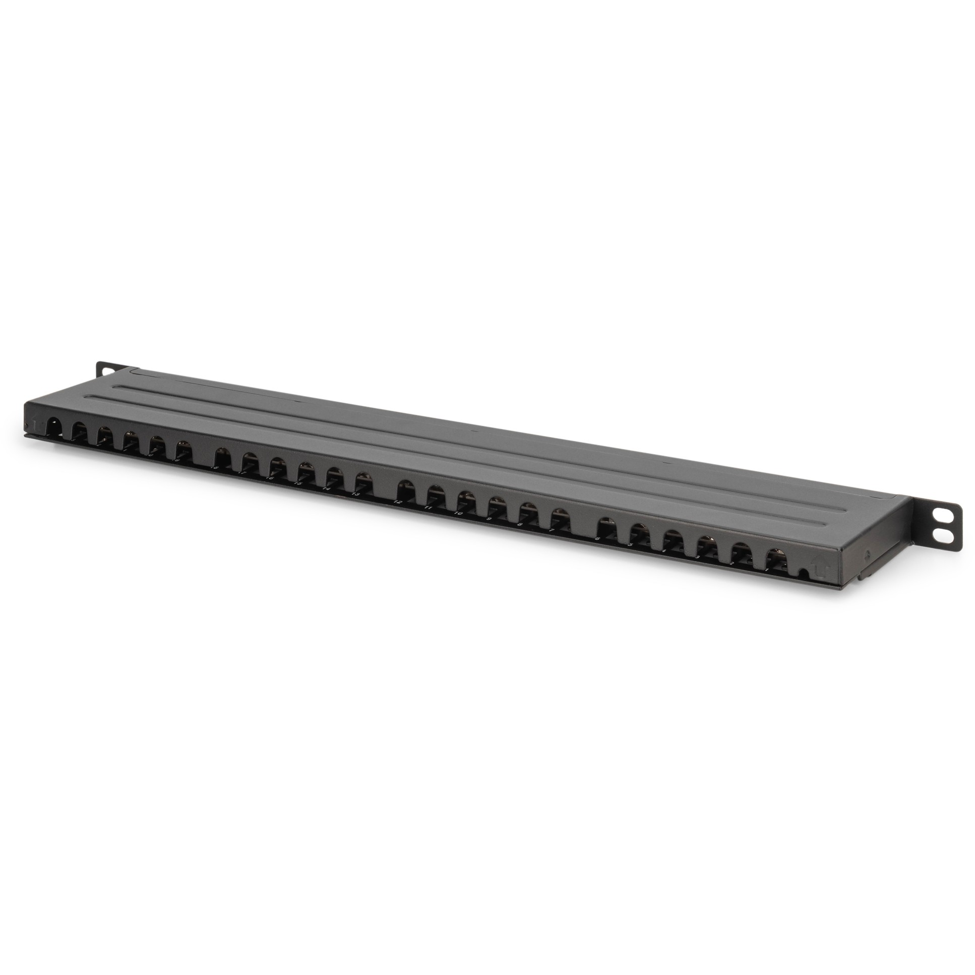 DIGITUS Patchpanel 0,5HE 24-Port Cat6     geschirmt schwarz