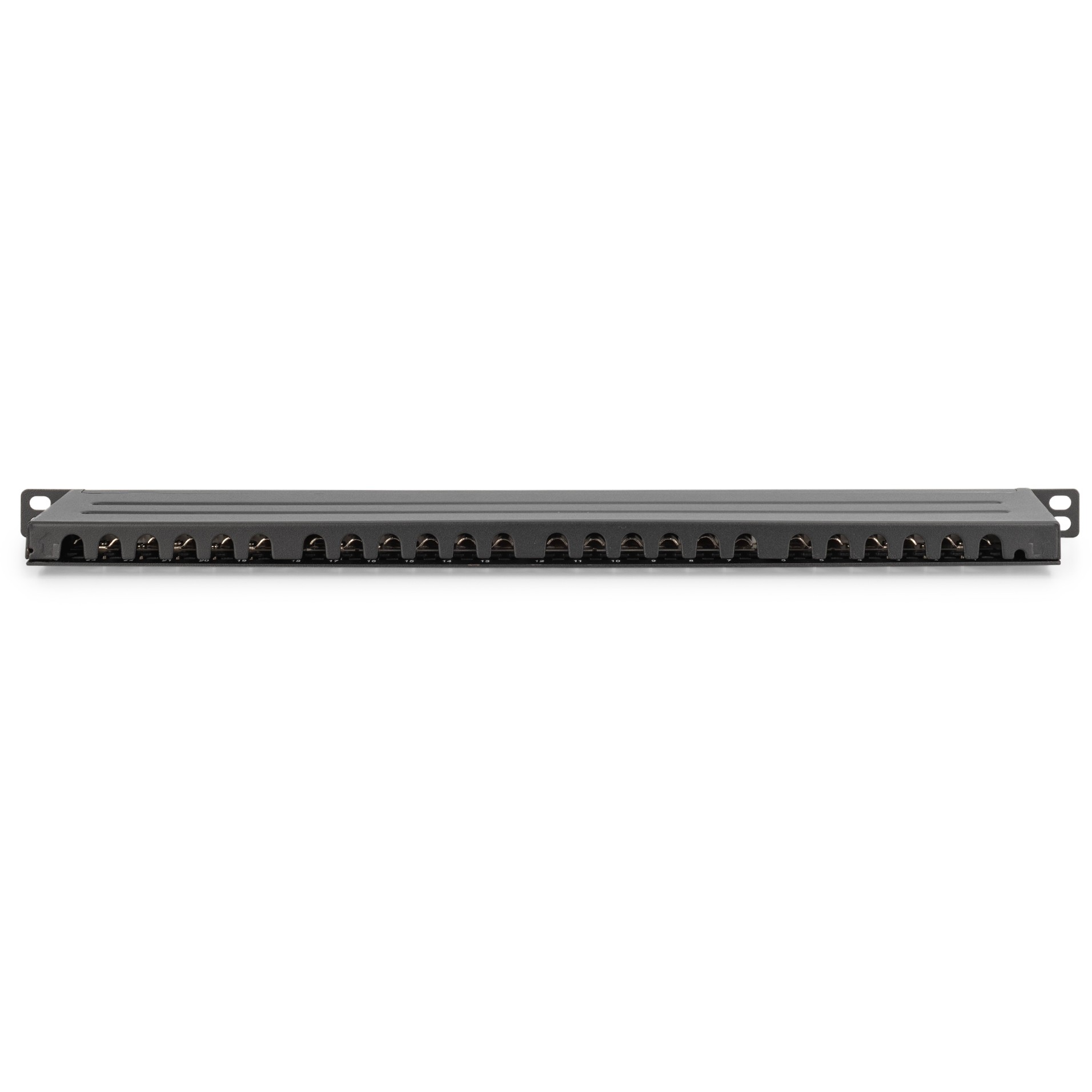 DIGITUS Patchpanel 0,5HE 24-Port Cat6     geschirmt schwarz