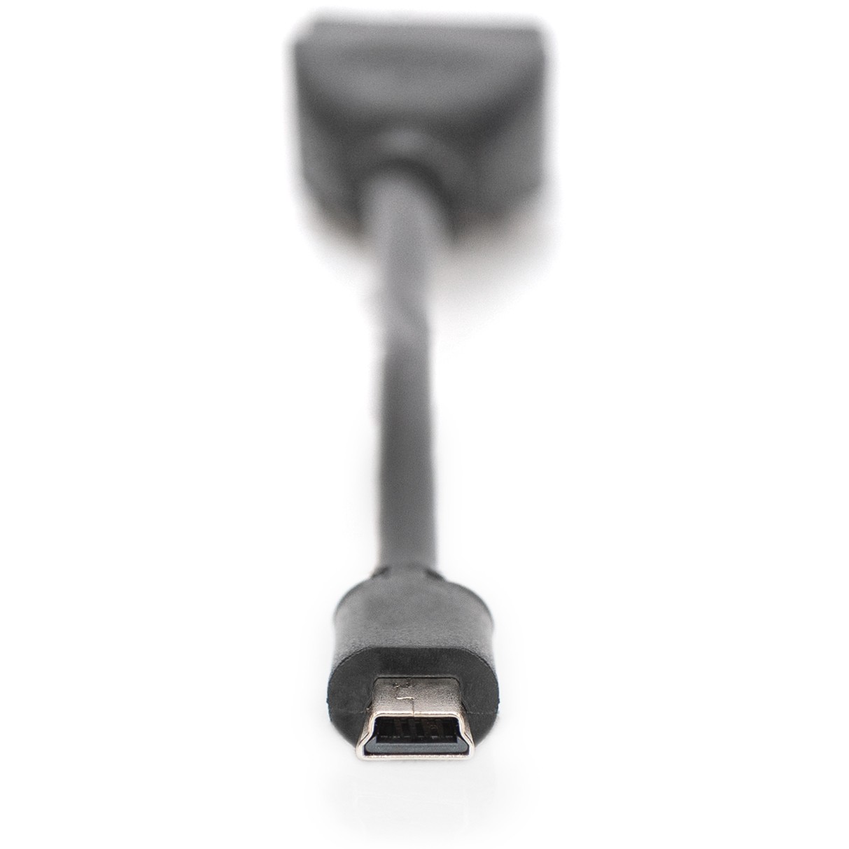 DIGITUS USB 2.0 Adapter OTG, Typ Mini B - A St/Bu 0,2m