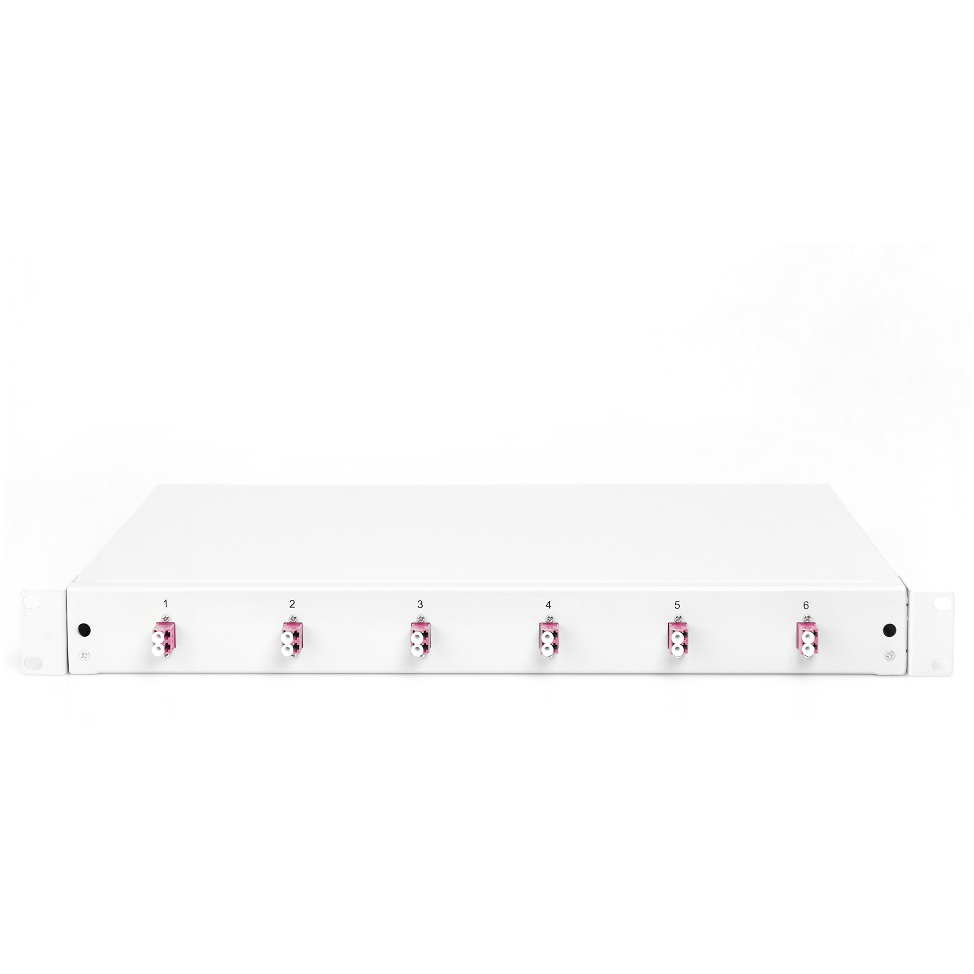 DIGITUS LWL Spleißbox 1HE bestückt  6x LC DX OM4 grau