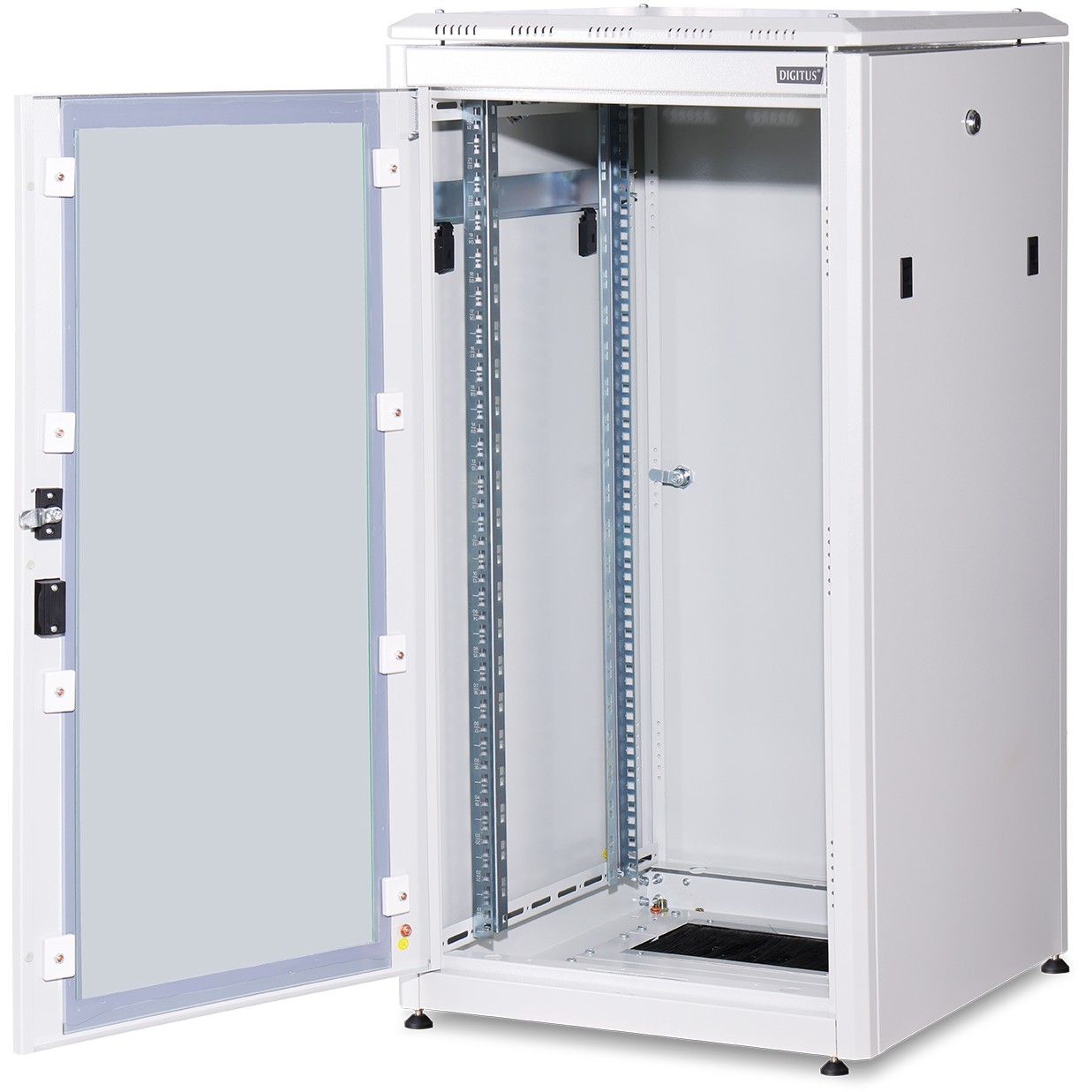 DIGITUS Netzwerkschrank 48,3cm 22HE grau