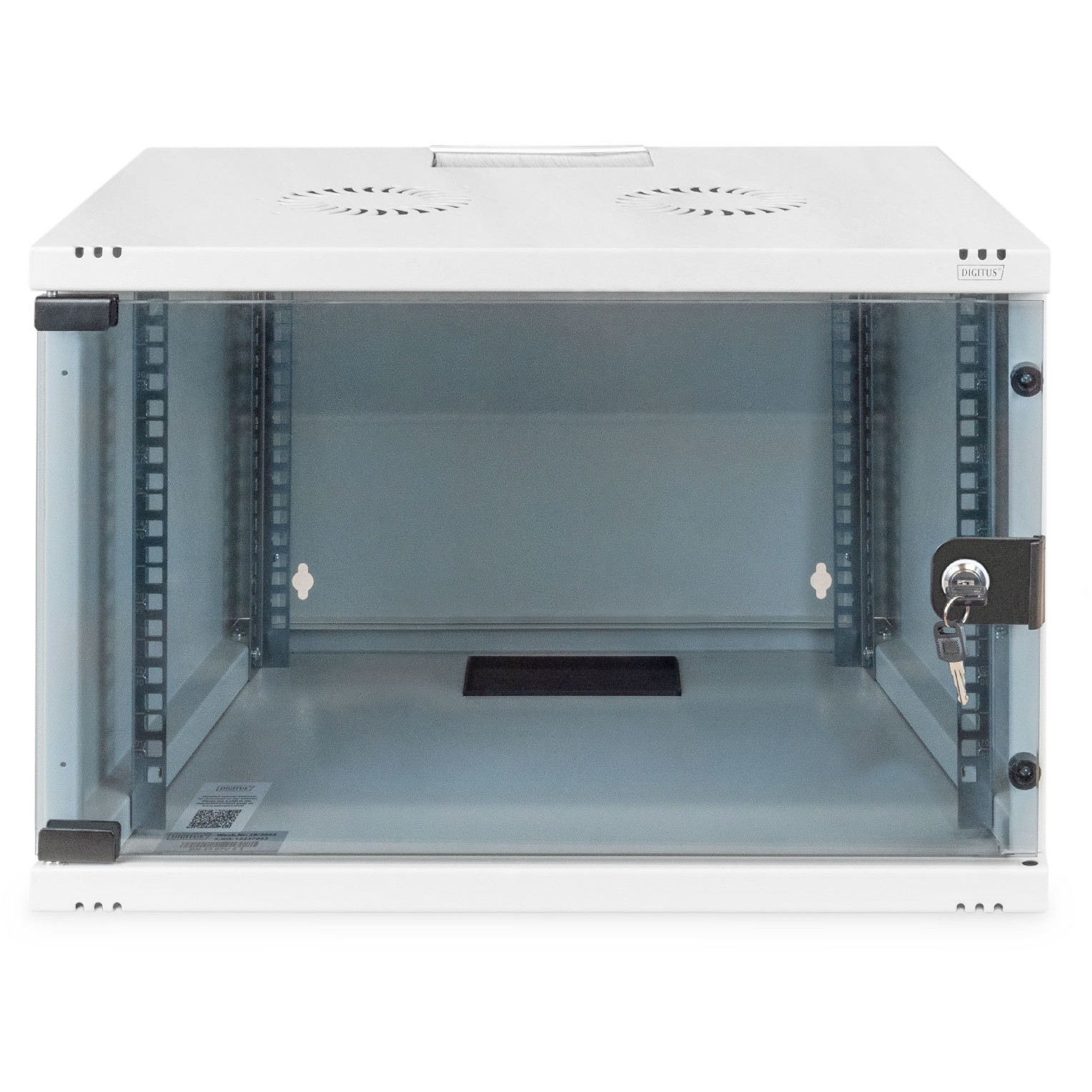 DIGITUS Wandgehäuse SOHO 7HE 370x540x400mm Glastür grau unm.