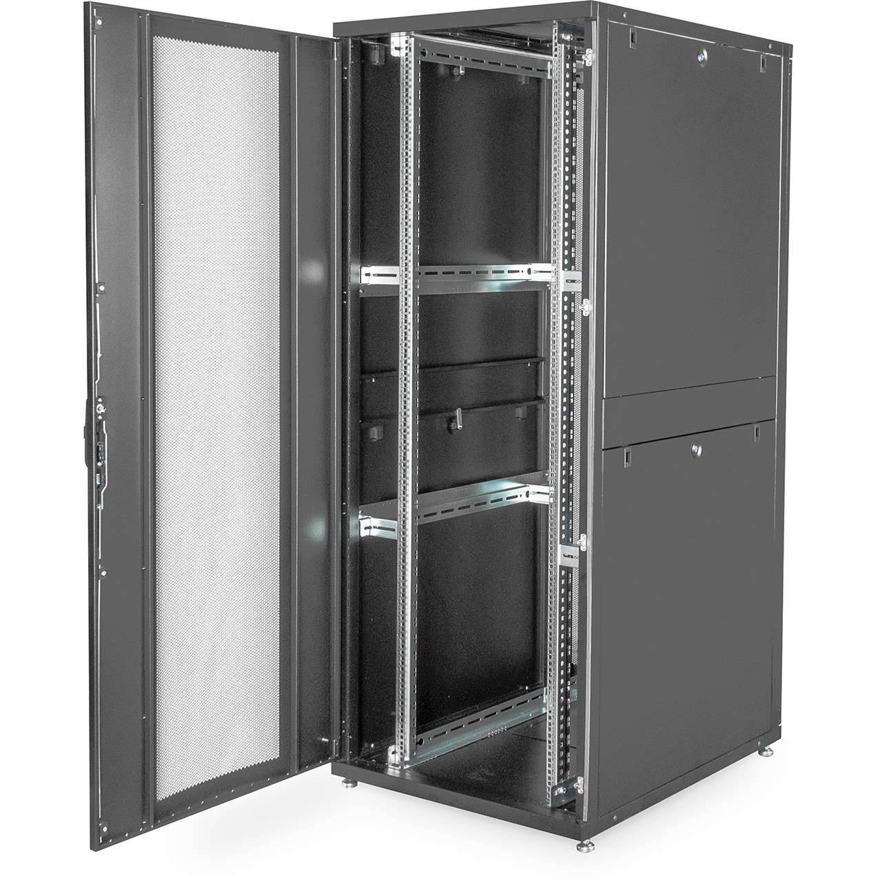 DIGITUS Serverschrank 48,3cm 42HE schwar