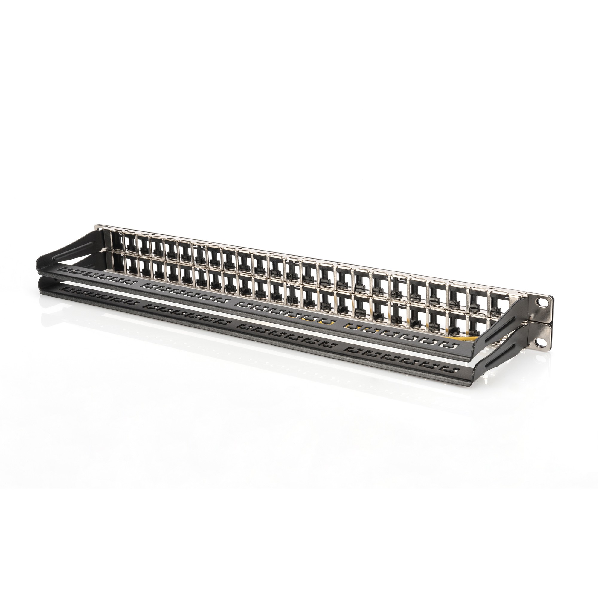 DIGITUS Patchpanel 1HE 48-Port Cat6a geschirmt schwarz