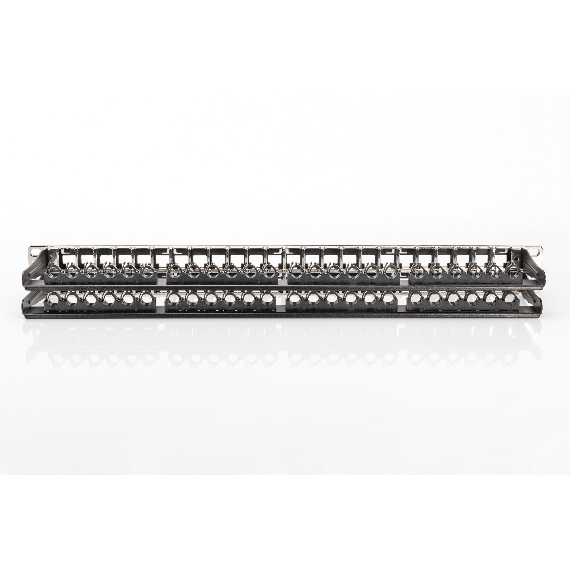 DIGITUS Patchpanel 1HE 48-Port Cat6a geschirmt schwarz
