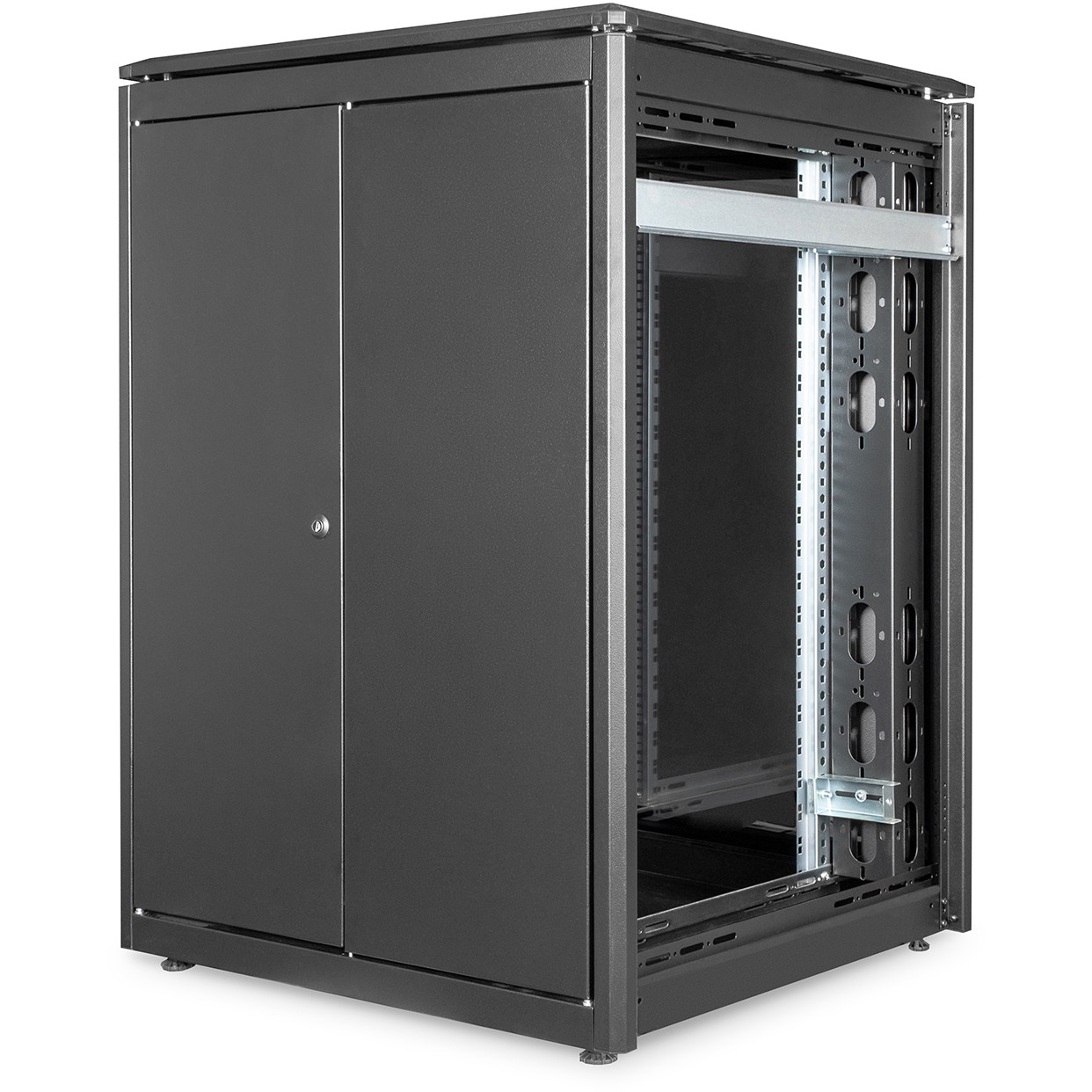 DIGITUS Netzwerkschrank 48,3cm 22HE schw