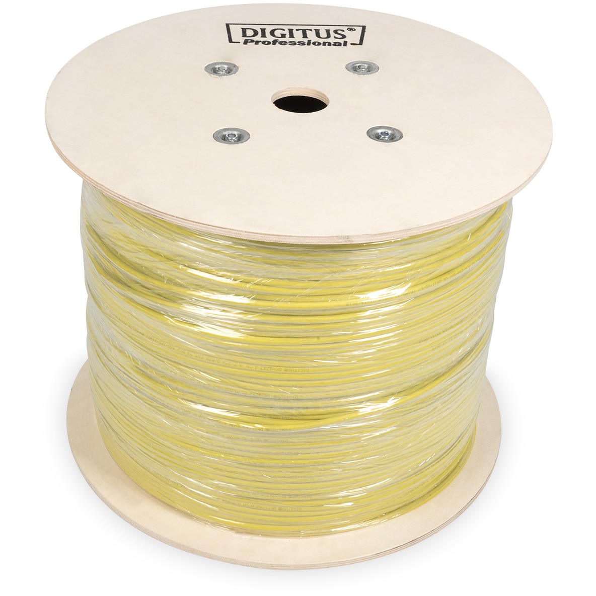 DIGITUS Instal-kab Cat7a S/FTP tw.Pair 1000m gelb   AWG22/1 (Speditionsversand)